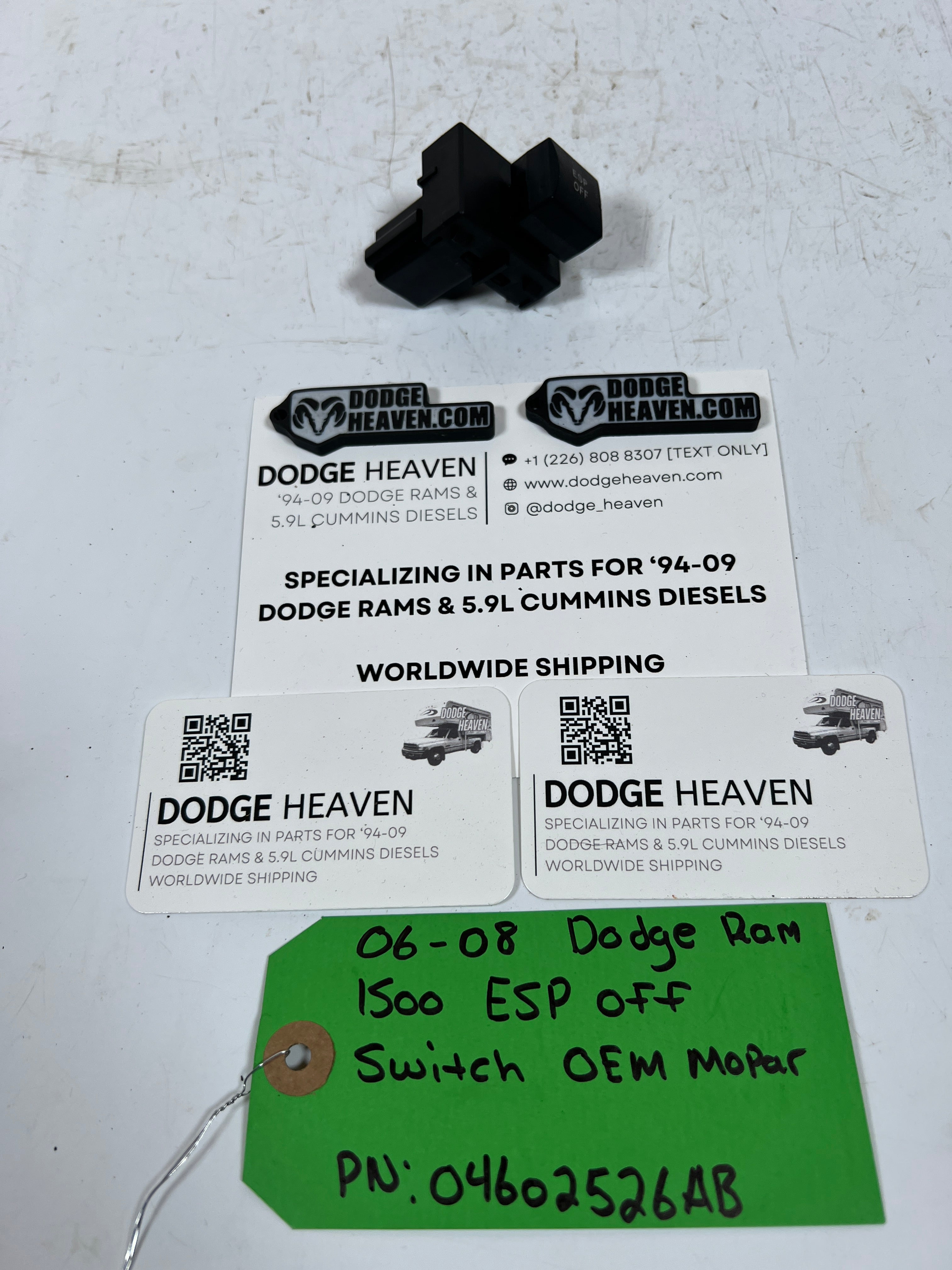 2006-2008 Dodge Ram 1500 ESP Traction Control Off Switch