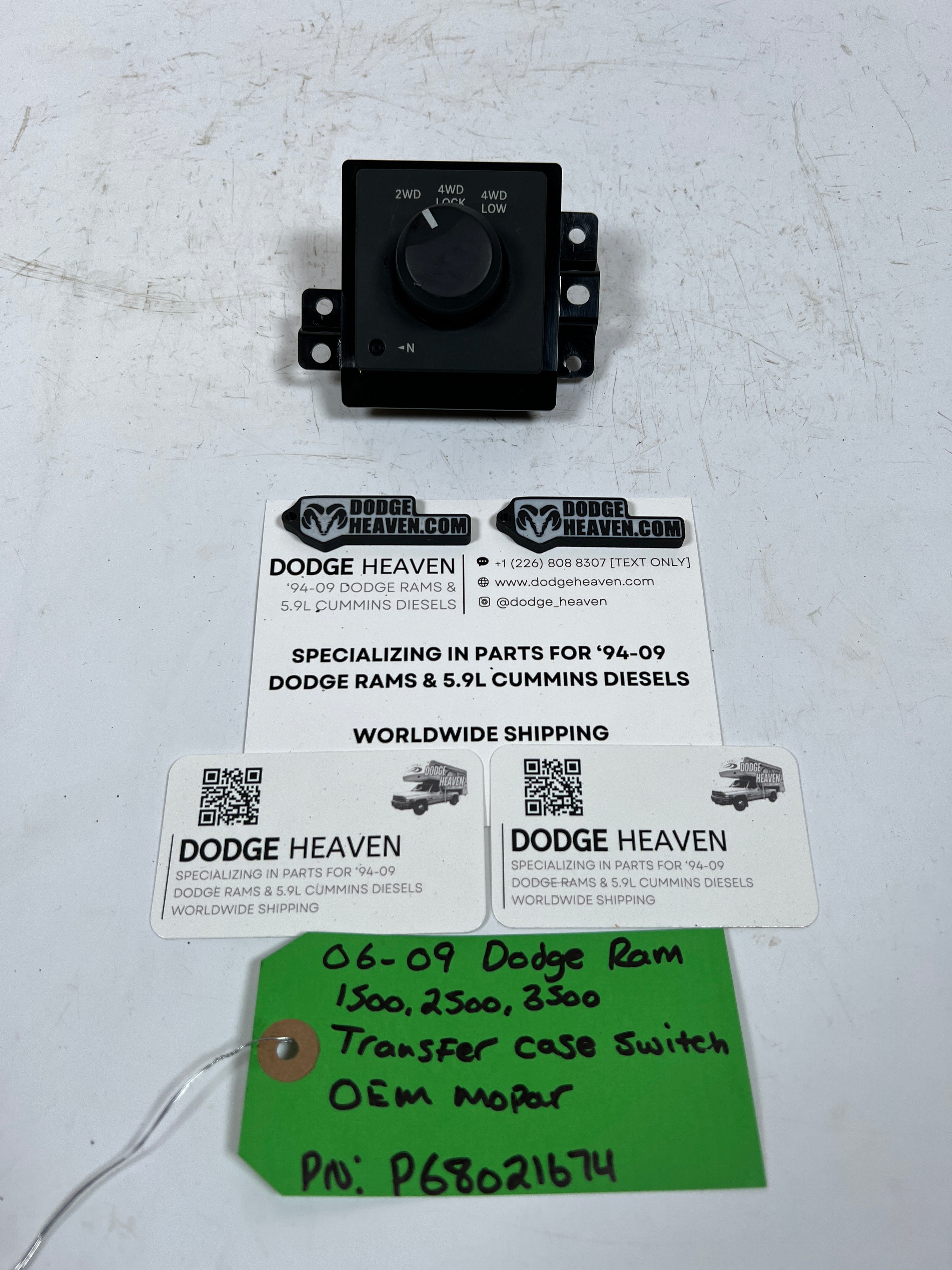 2006-2009 Dodge Ram 1500-3500 Transfer Case 4x4 Switch