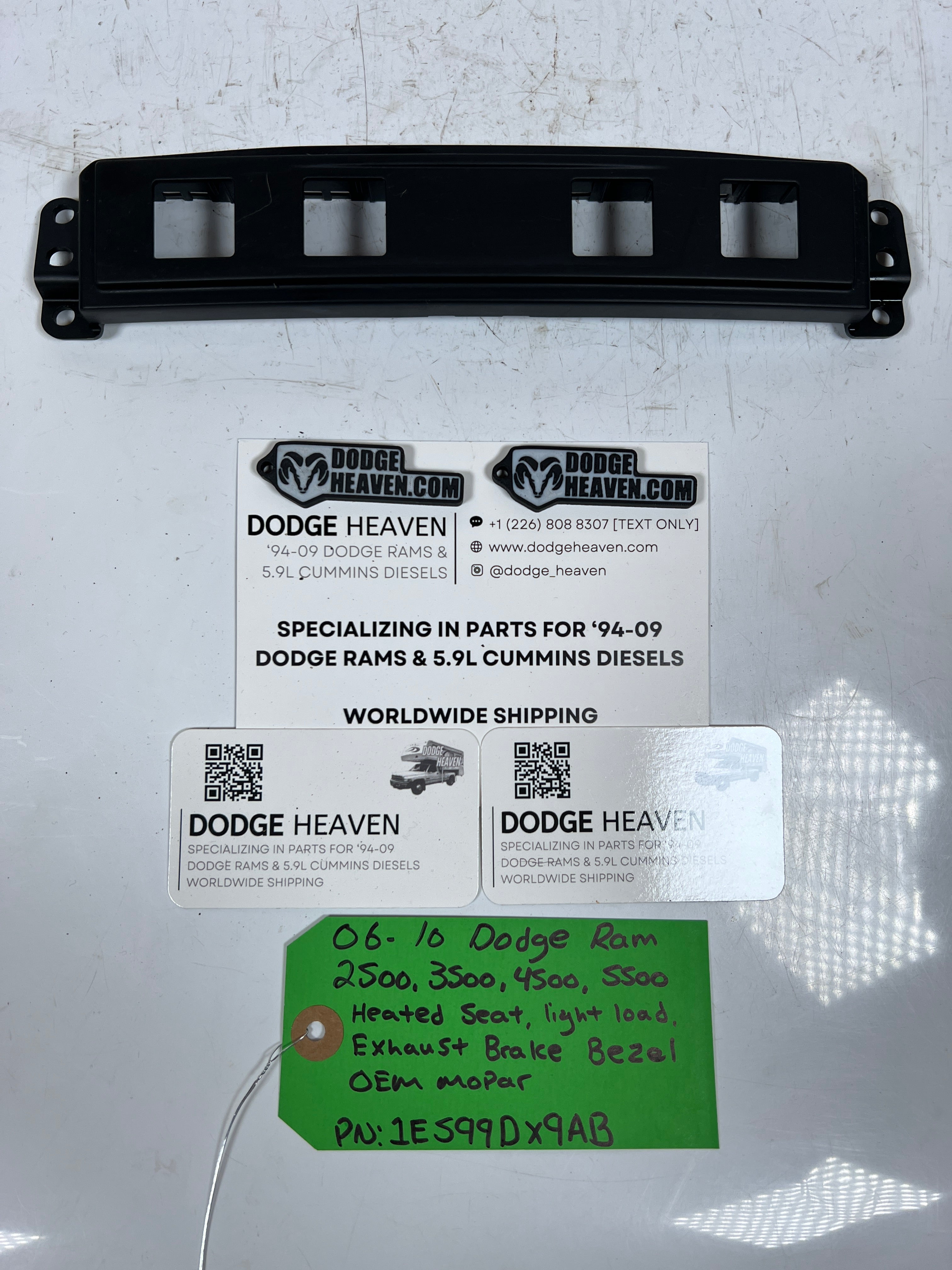 2006-2010 Dodge Ram Heated Seat / Light Load / Exhaust Brake Bezel