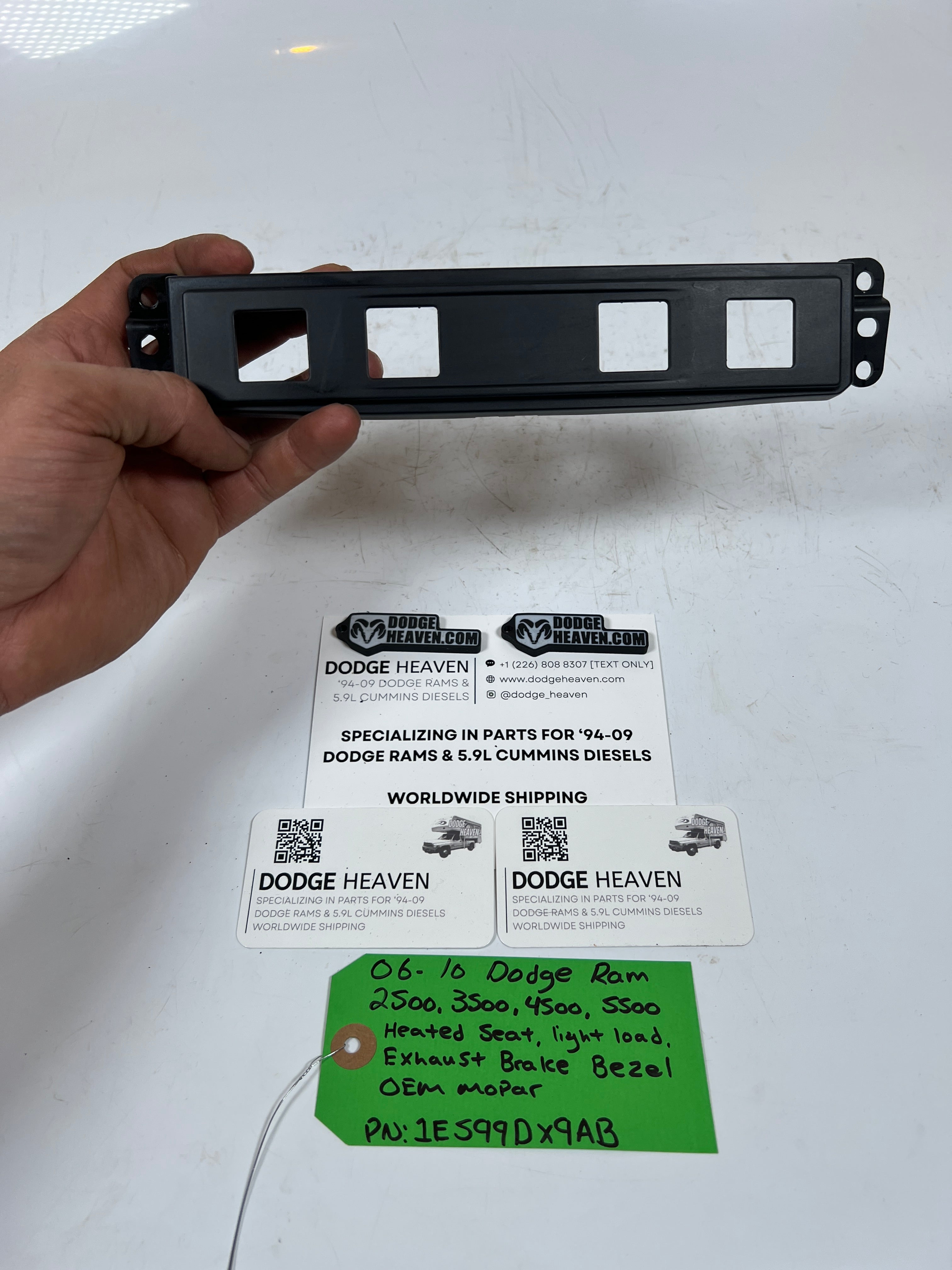 2006-2010 Dodge Ram Heated Seat / Light Load / Exhaust Brake Bezel
