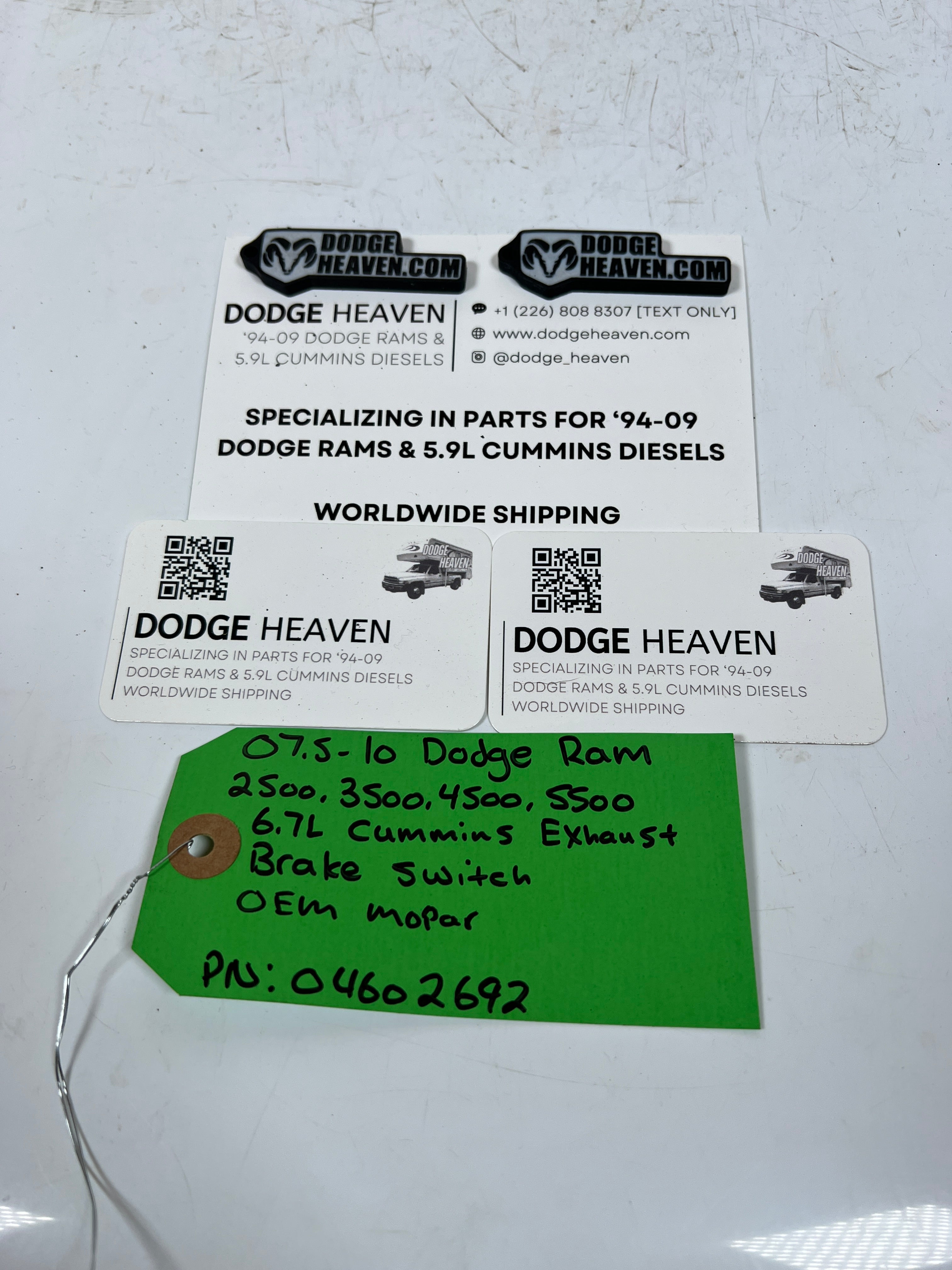 2007.5-2010 Dodge Ram 6.7L Cummins Exhaust Brake Switch