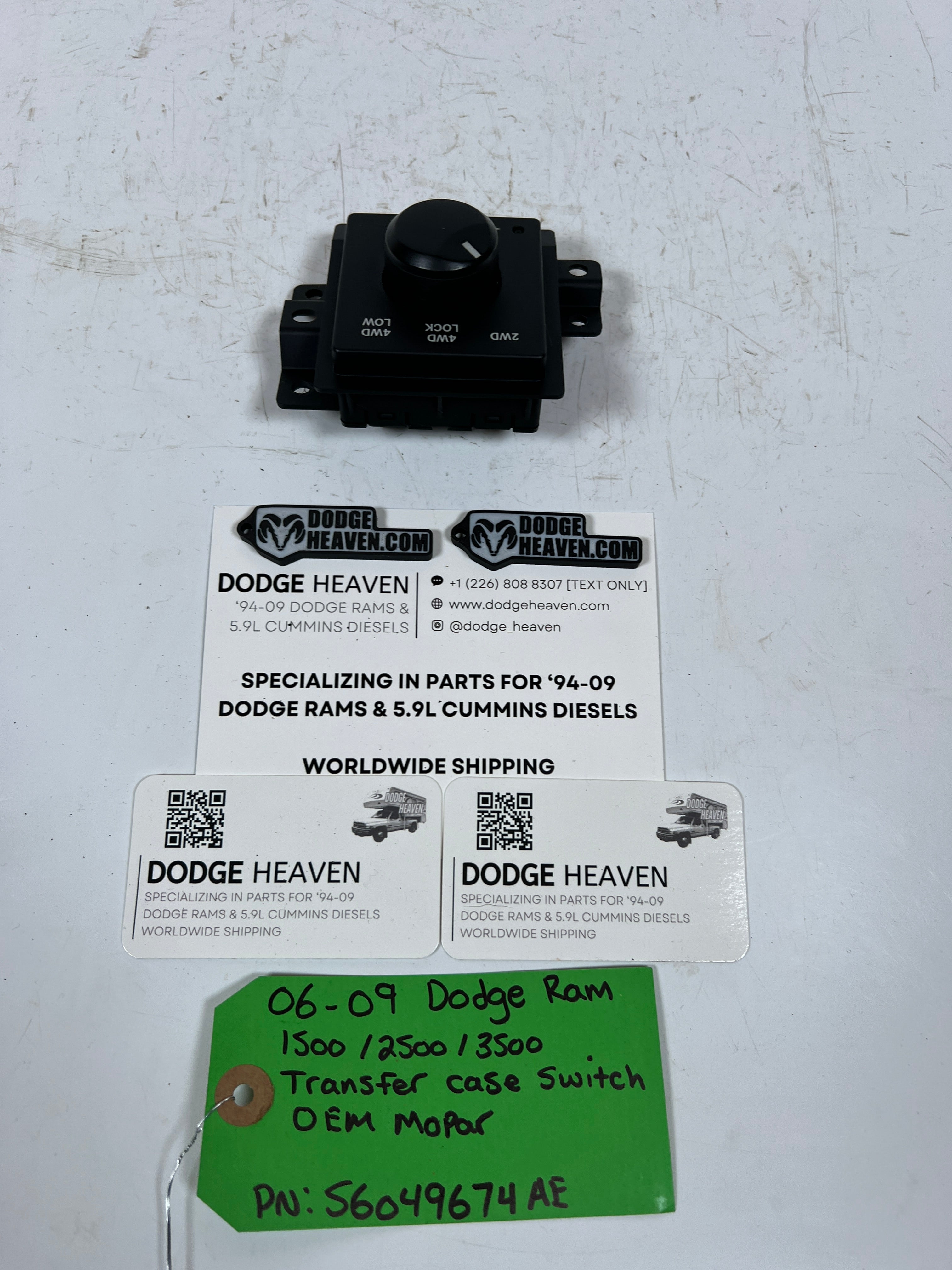 2006-2009 Dodge Ram 1500-3500 Electric 4x4 Transfer Case Switch