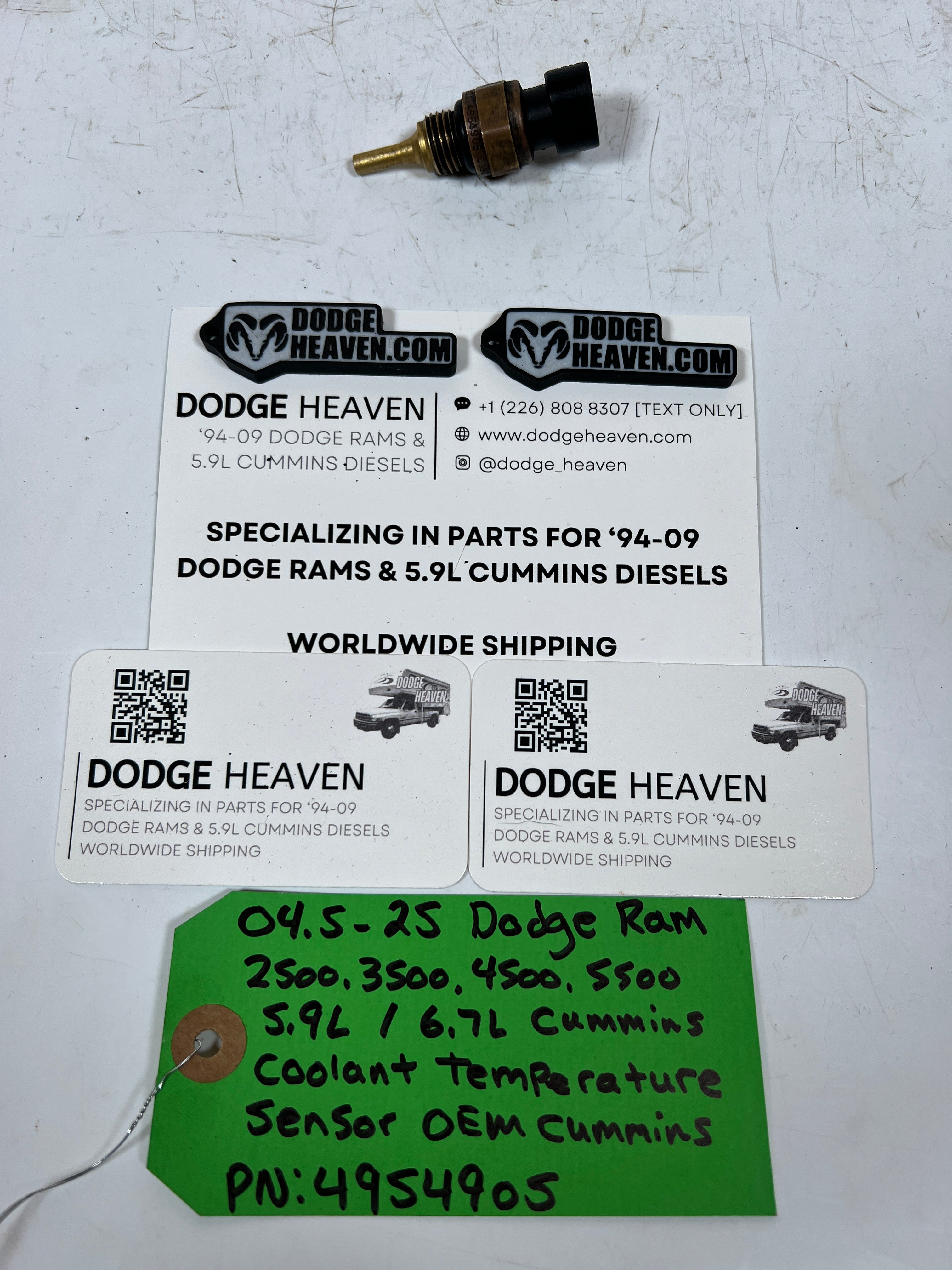 2004.5-2025 Dodge Ram 5.9L 6.7L Cummins Coolant Temperature Sensor