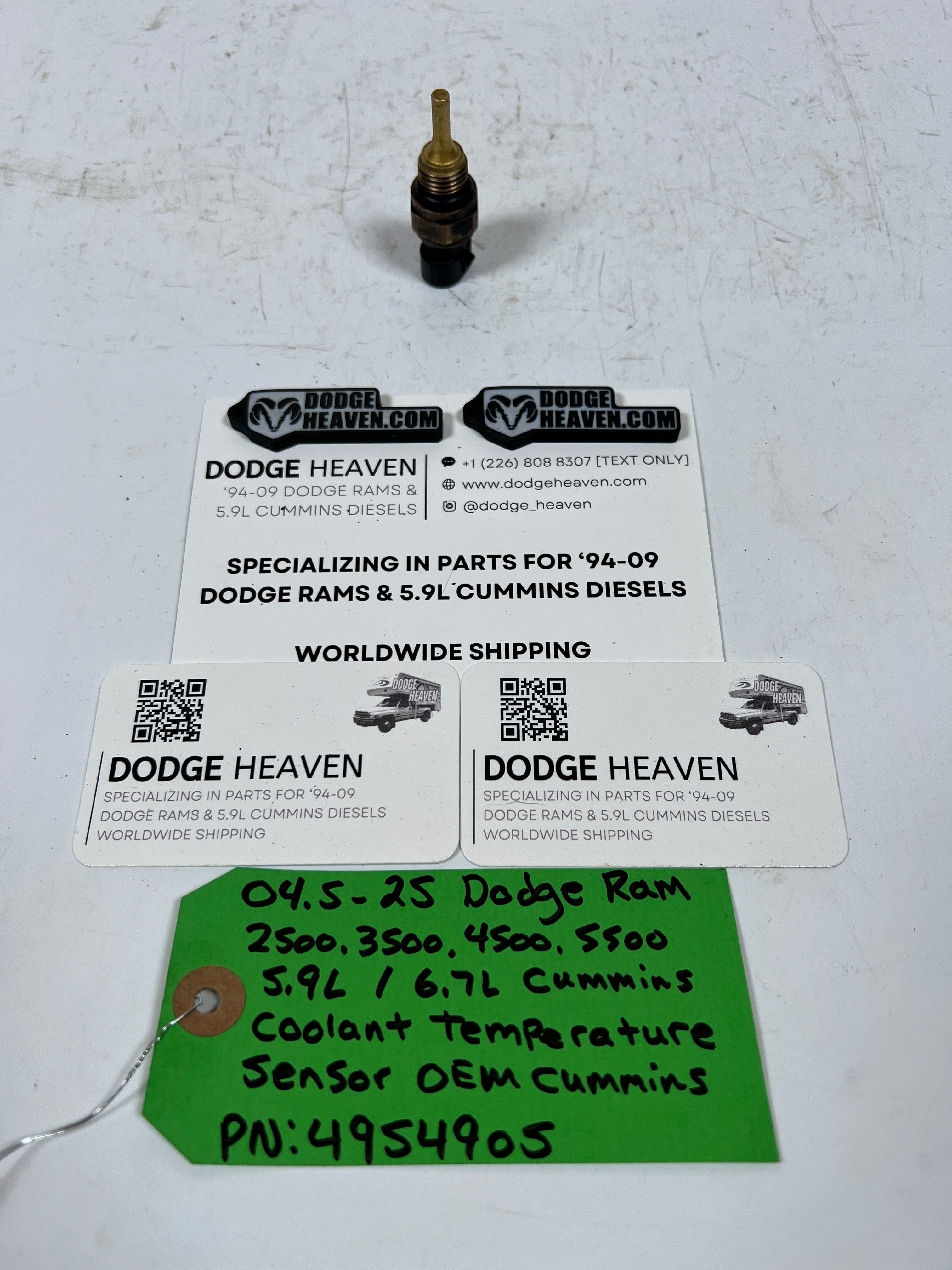 2004.5-2025 Dodge Ram 5.9L 6.7L Cummins Coolant Temperature Sensor