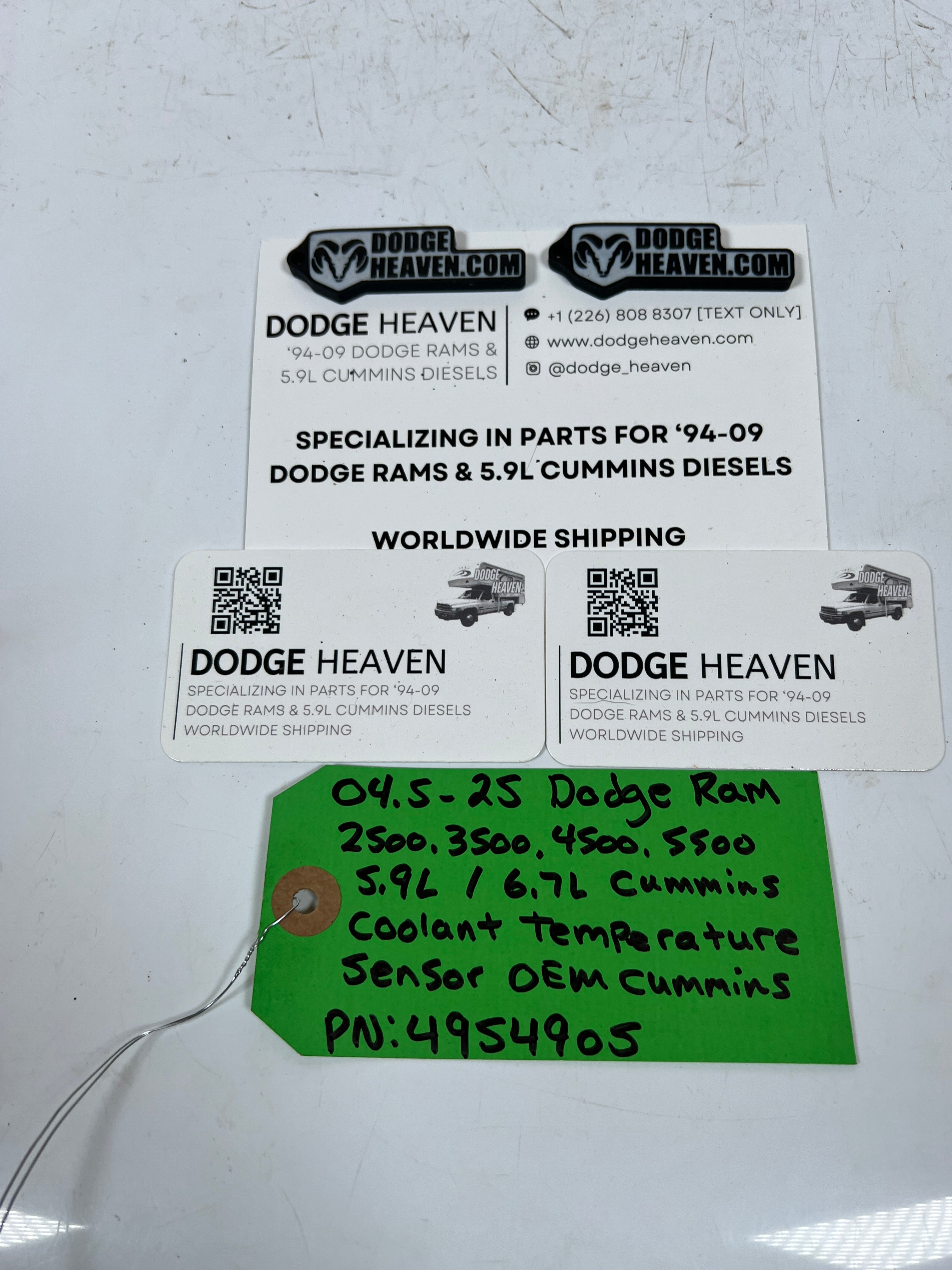 2004.5-2025 Dodge Ram 5.9L 6.7L Cummins Coolant Temperature Sensor