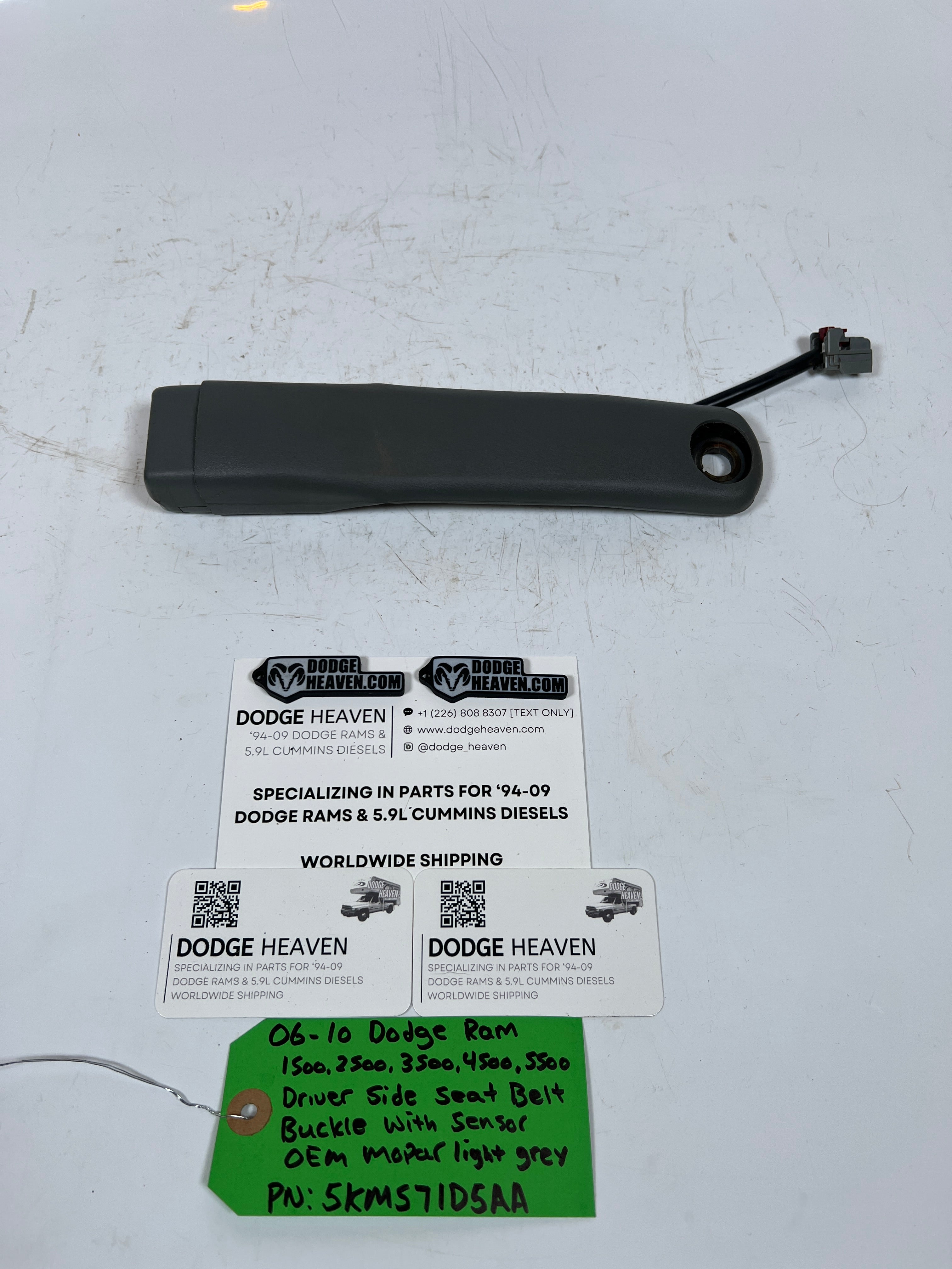 2006-2010 Dodge Ram Front Driver Seat Belt Buckle 1500-5500
