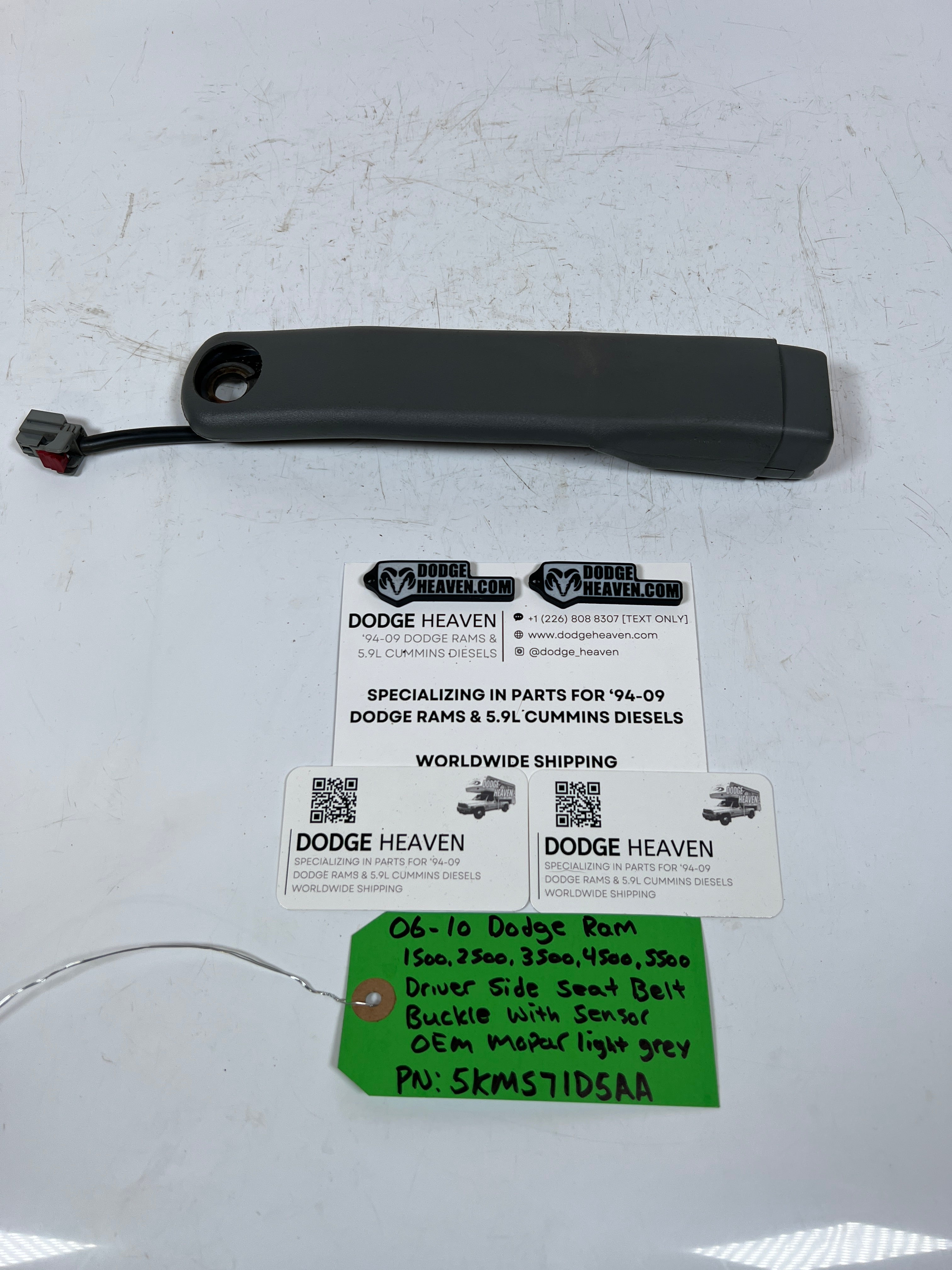 2006-2010 Dodge Ram Front Driver Seat Belt Buckle 1500-5500