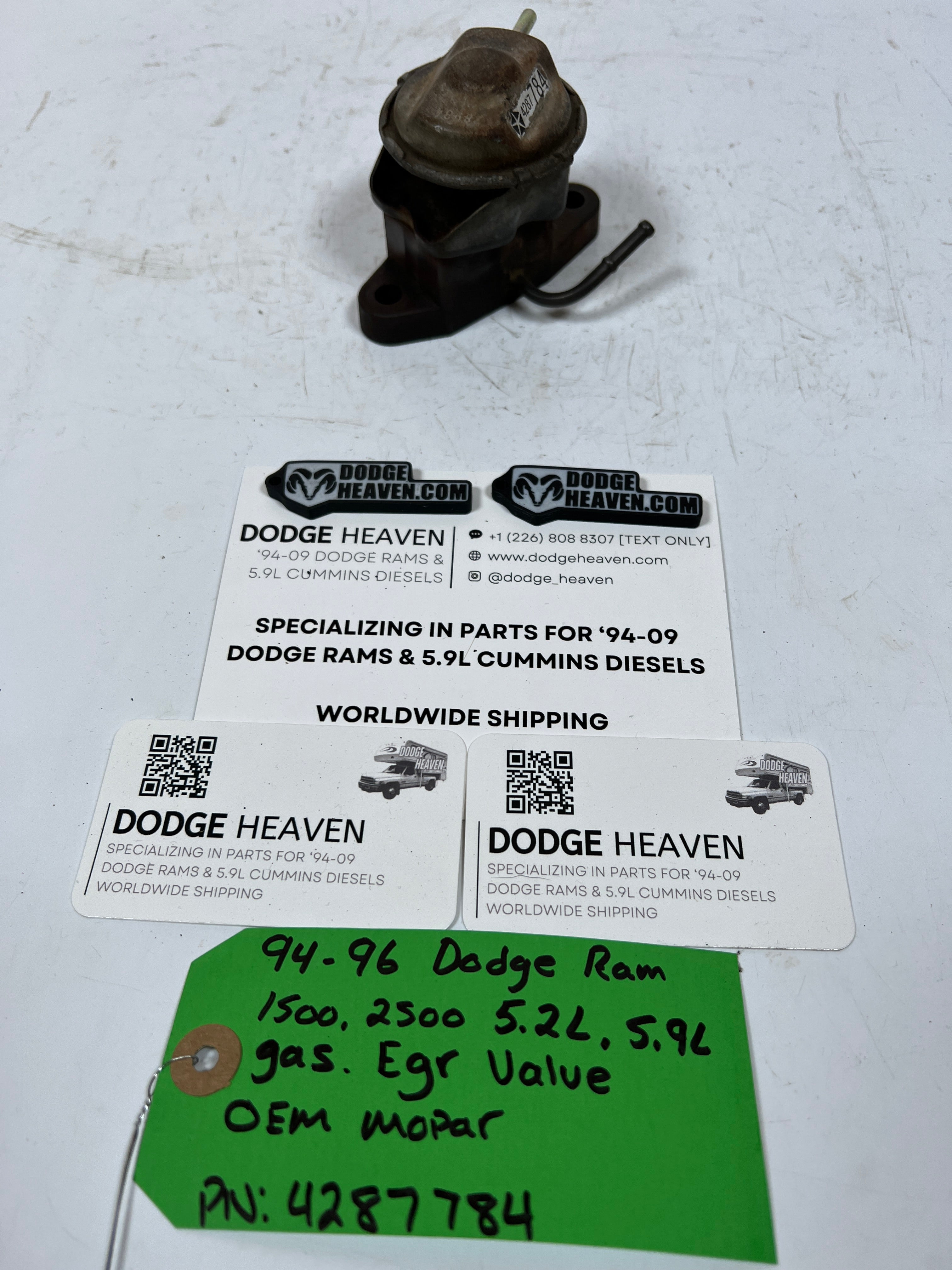 1994-1996 Dodge Ram 5.2L 5.9L Gas Magnum EGR Valve