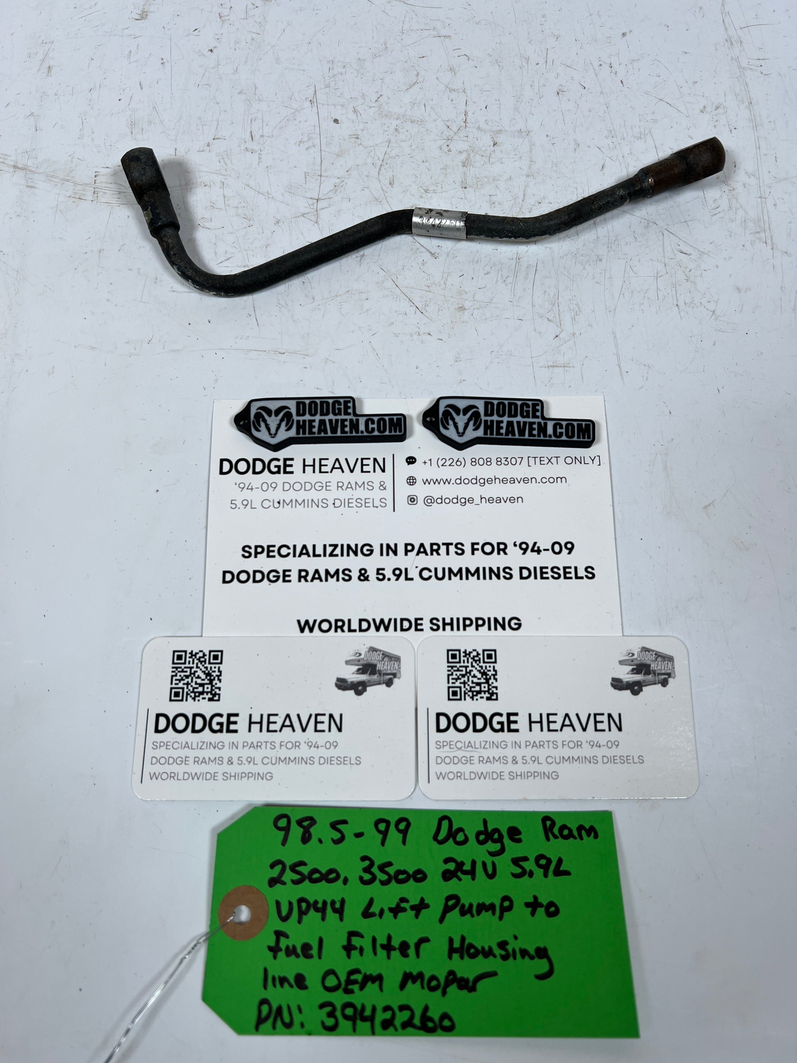 1998.5-1999 Dodge Ram 24V 5.9L Cummins Lift Pump To Fuel Filter Housing