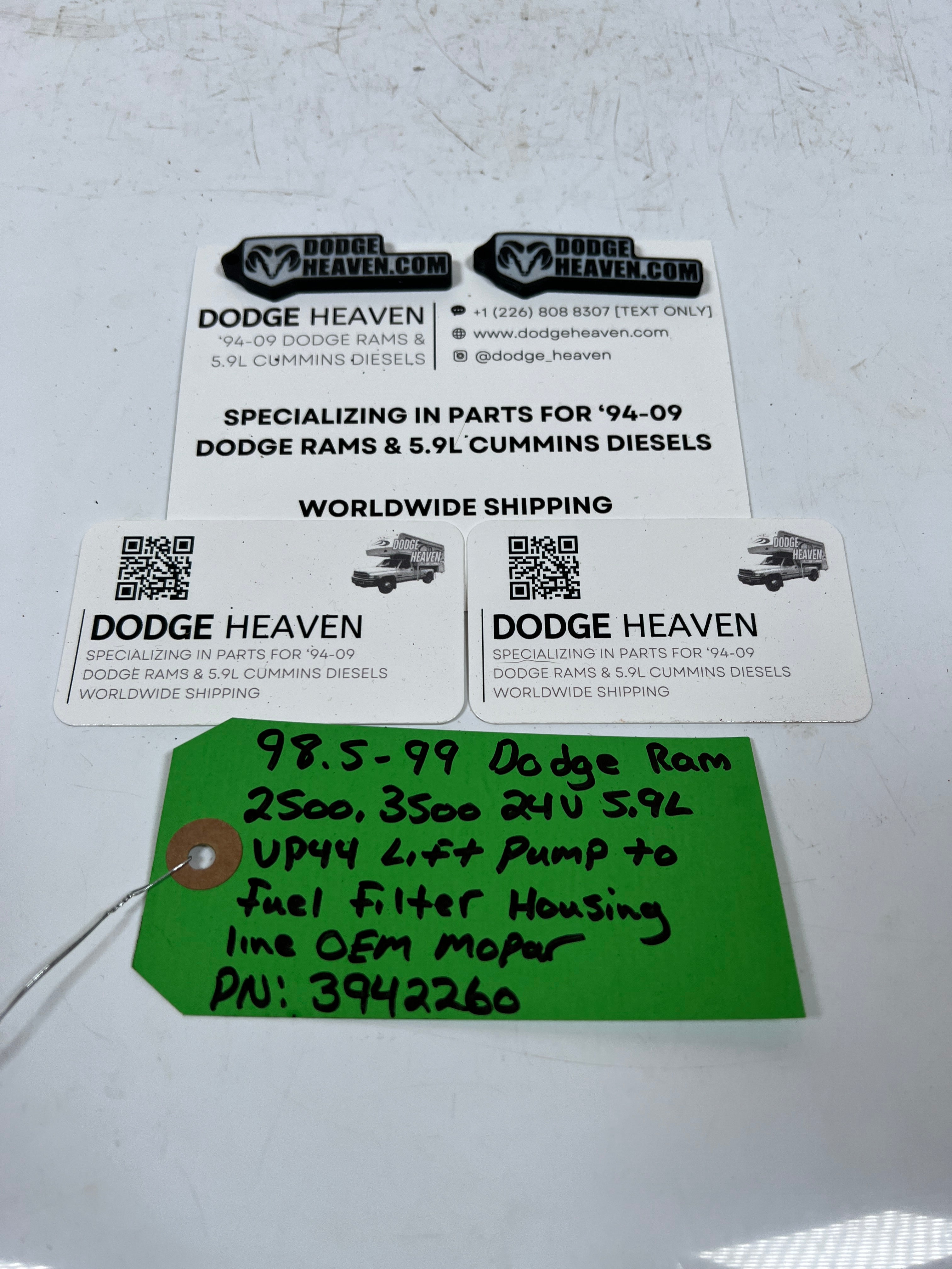 1998.5-1999 Dodge Ram 24V 5.9L Cummins Lift Pump To Fuel Filter Housing