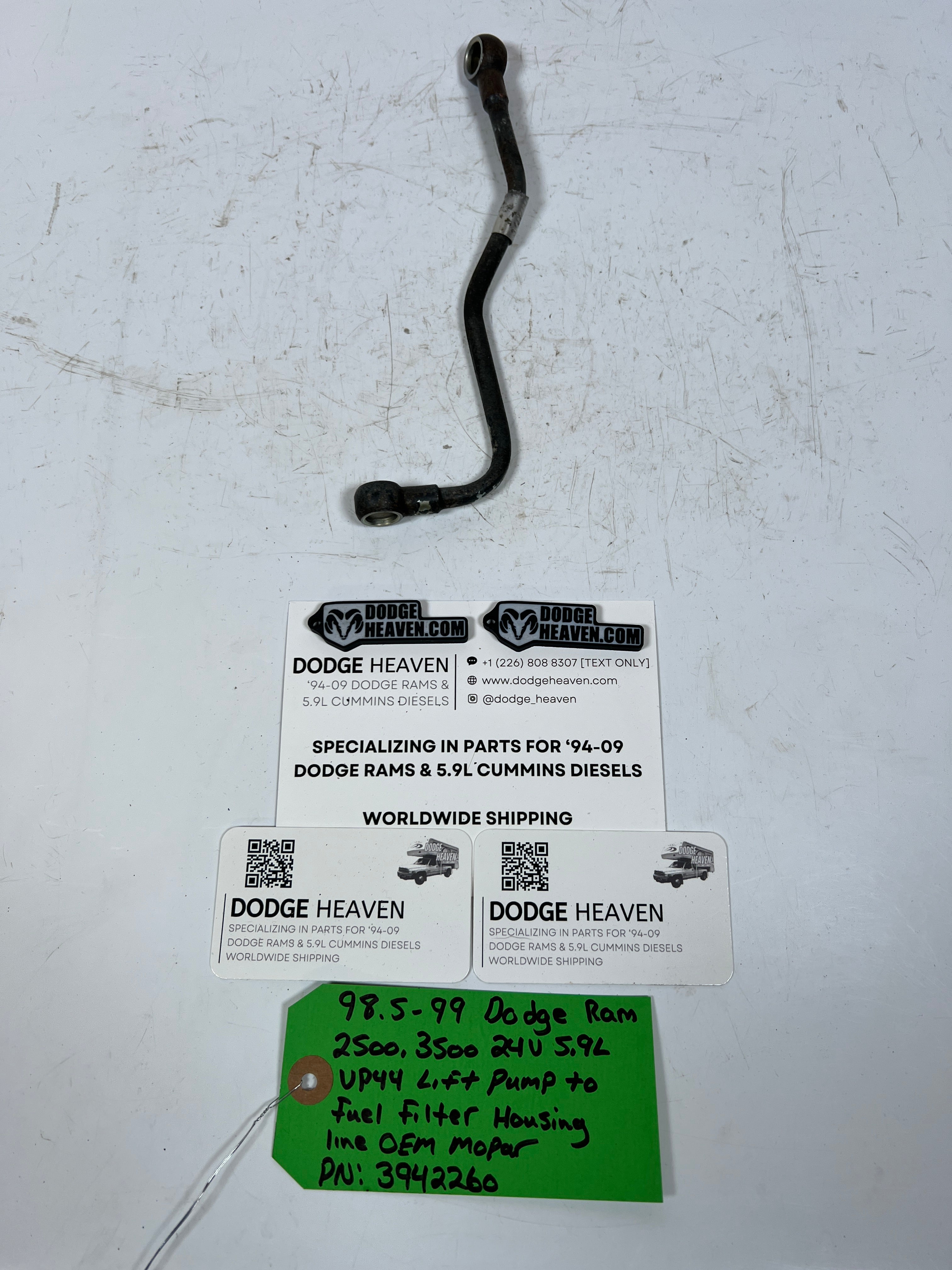 1998.5-1999 Dodge Ram 24V 5.9L Cummins Lift Pump To Fuel Filter Housing