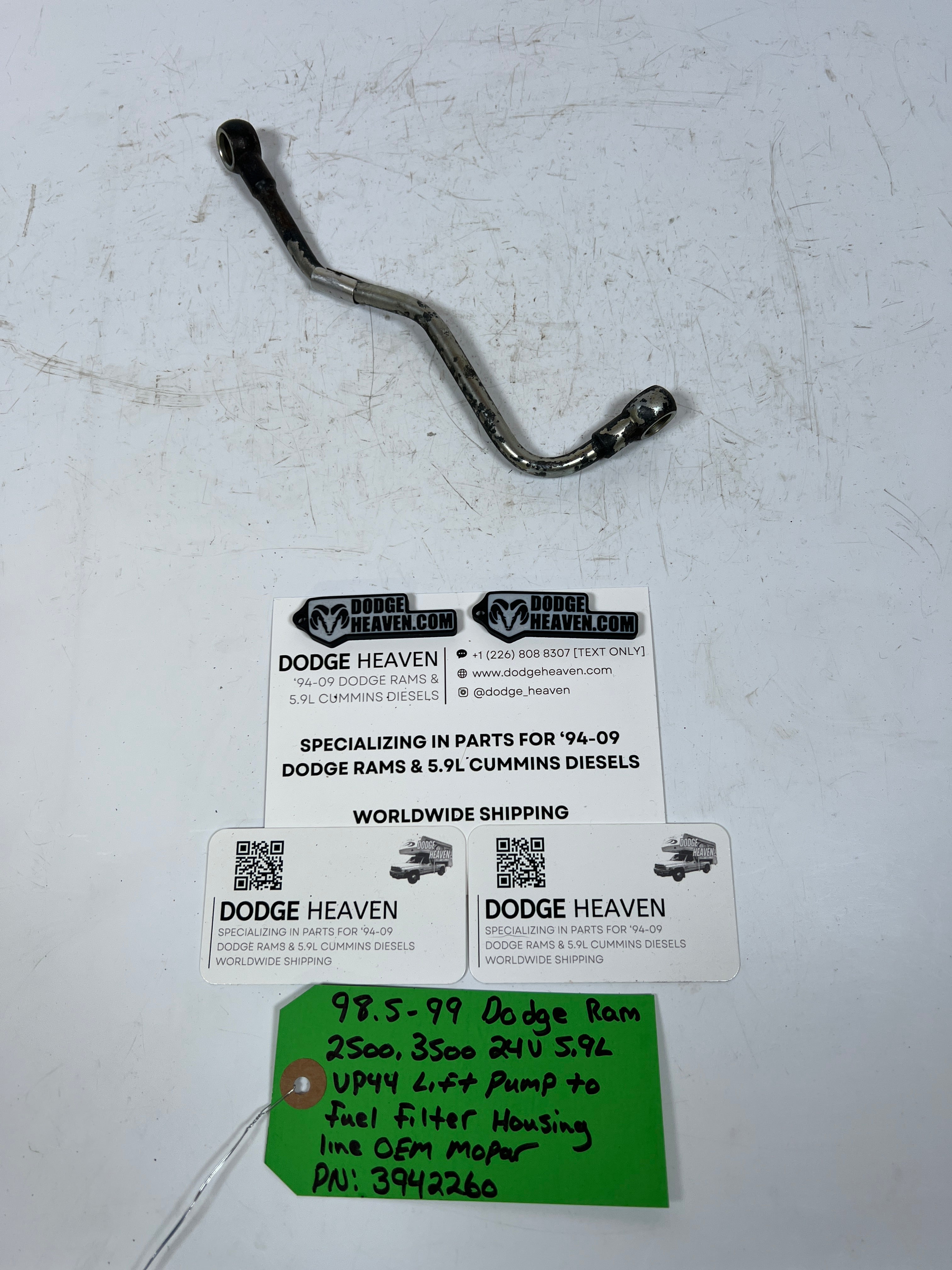 1998.5-1999 Dodge Ram 24V 5.9L Cummins Lift Pump To Fuel Filter Housing