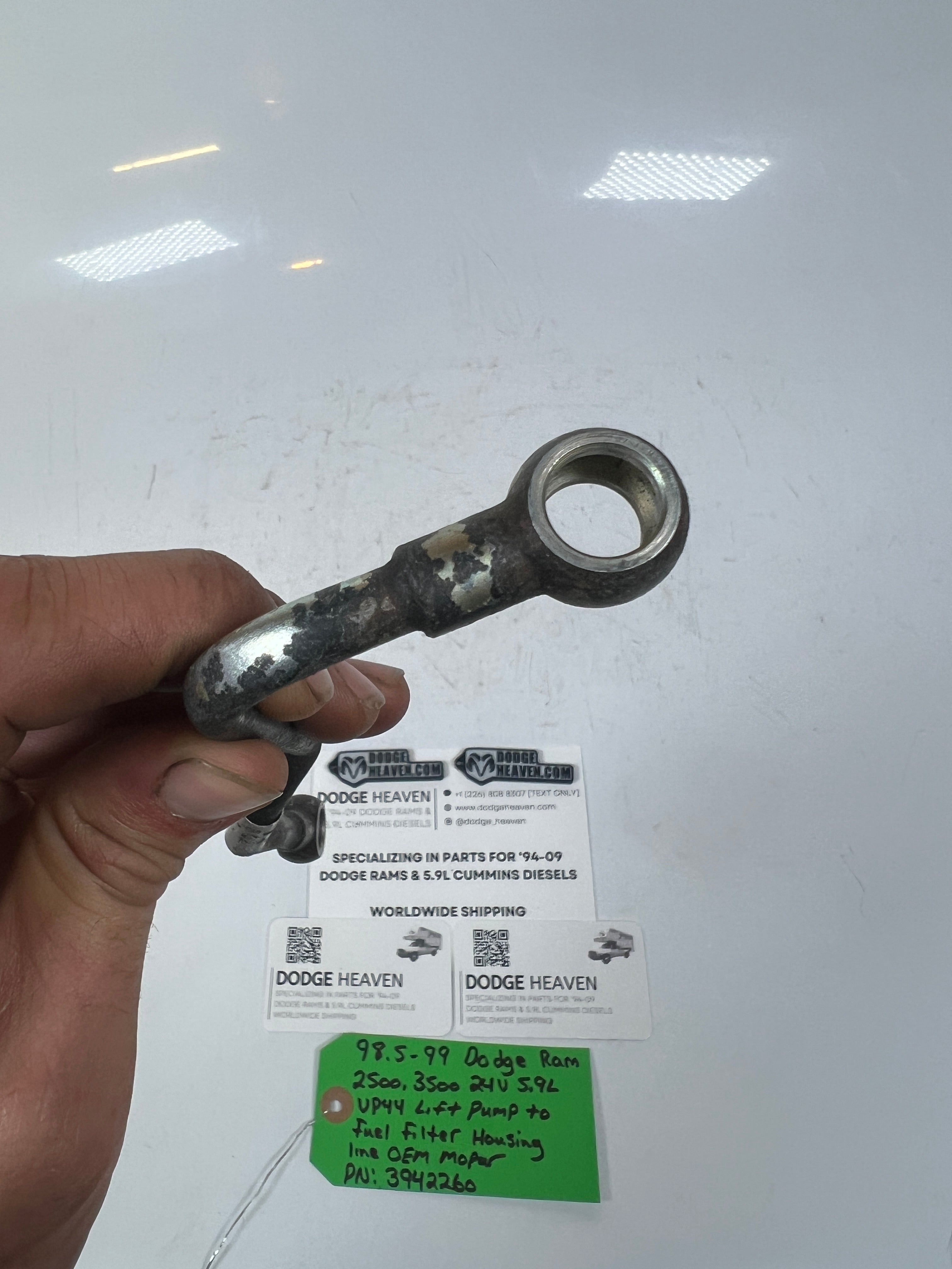 1998.5-1999 Dodge Ram 24V 5.9L Cummins Lift Pump To Fuel Filter Housing