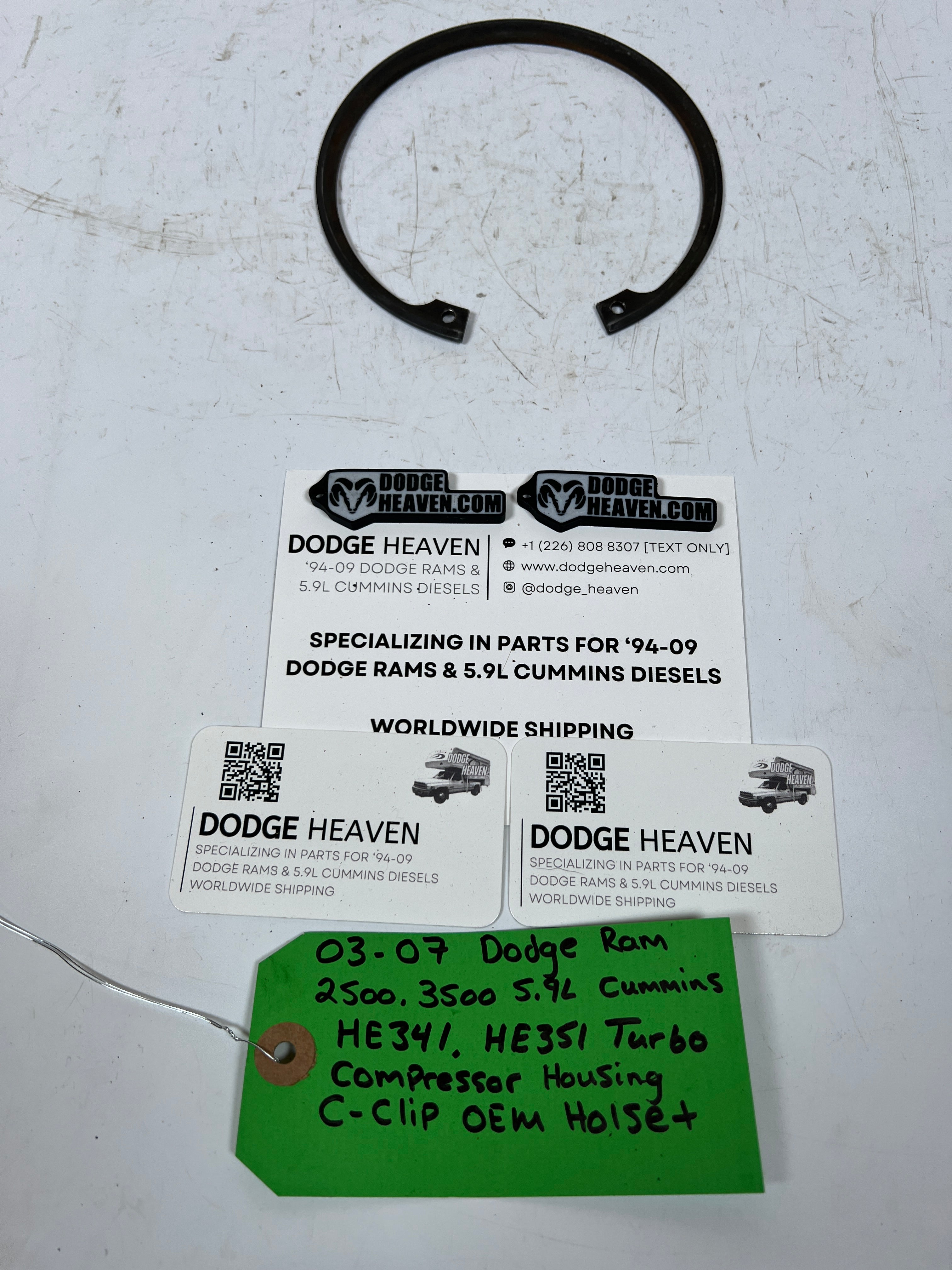 2003-2007 Dodge Ram 5.9L Cummins HE341 HE351 Turbo Compressor C-Clip