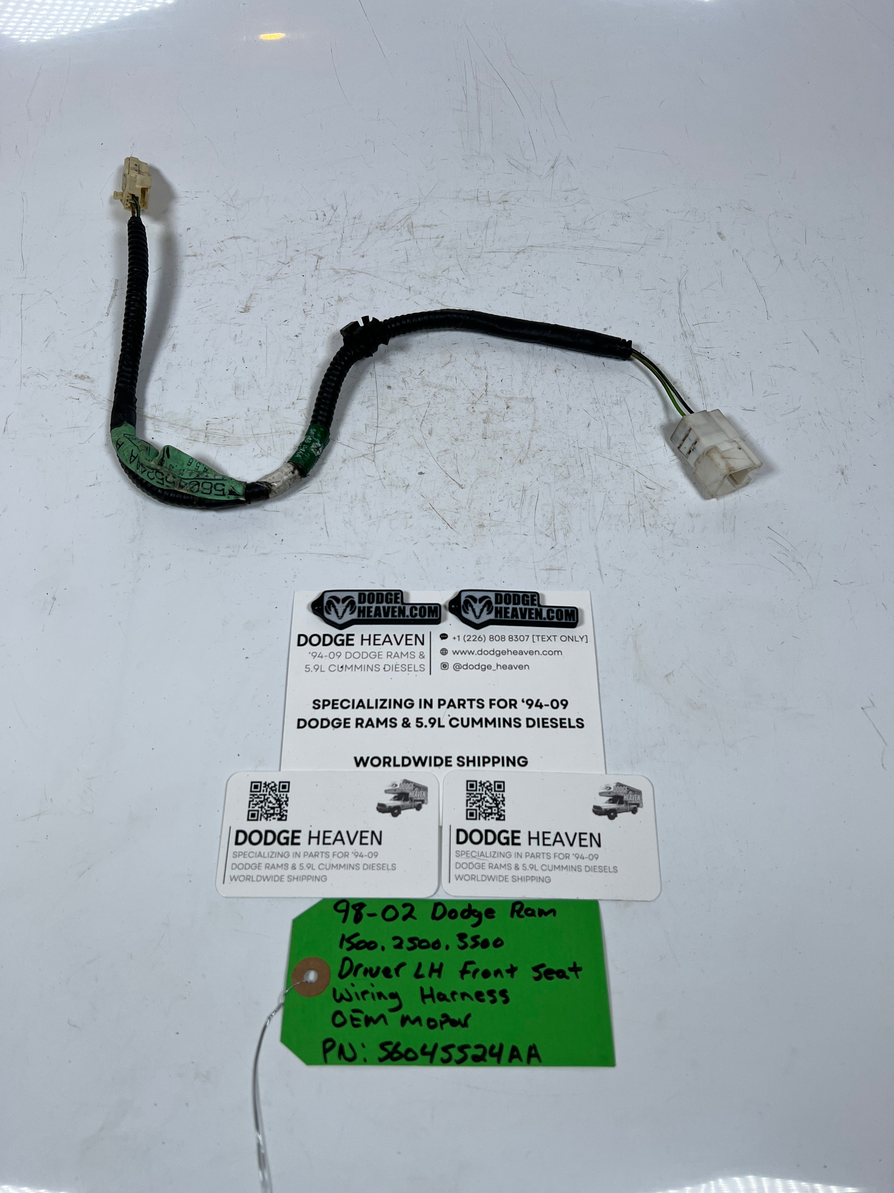 1998-2002 Dodge Ram Driver LH Front Seat Wiring Harness