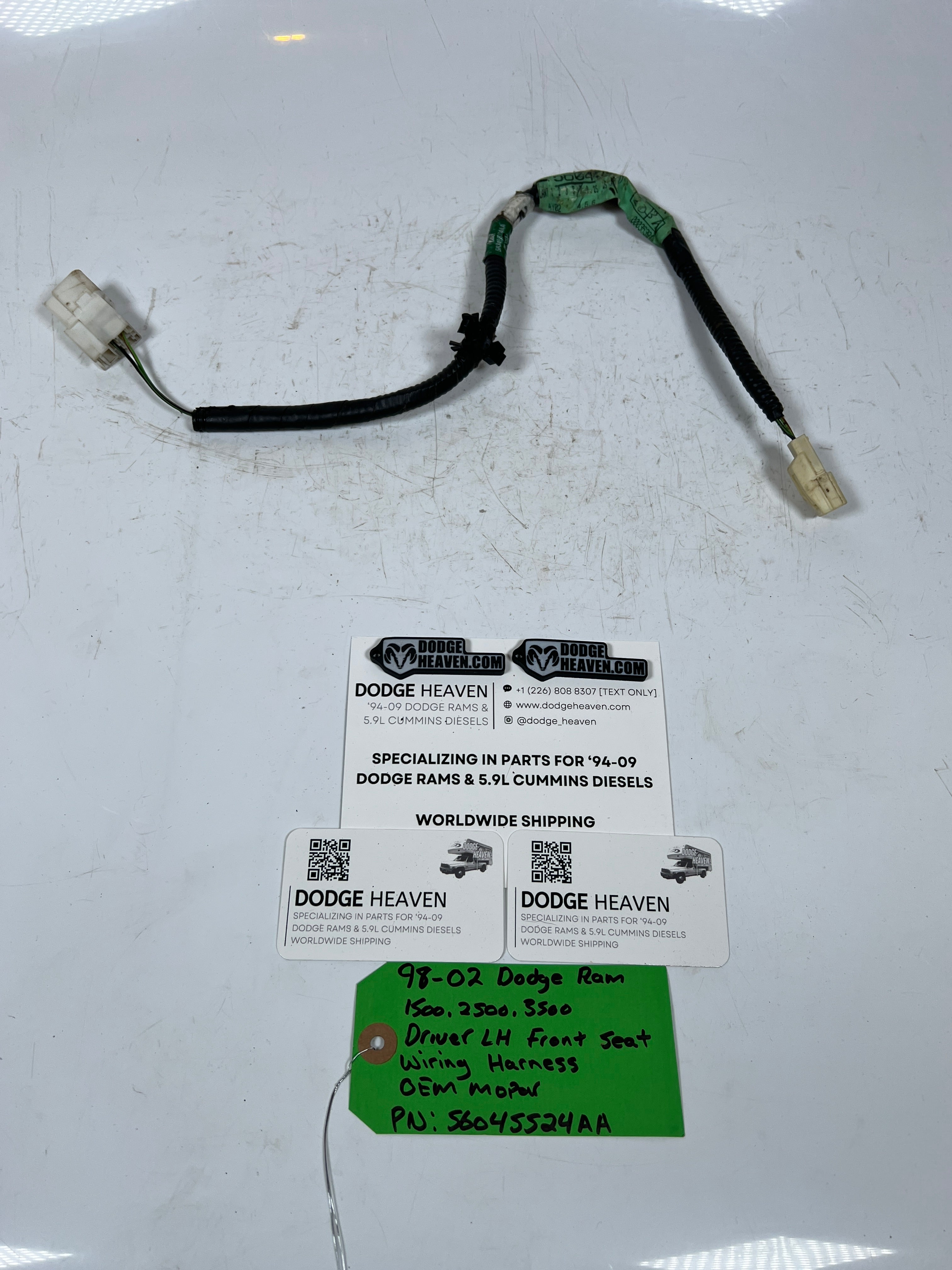 1998-2002 Dodge Ram Driver LH Front Seat Wiring Harness