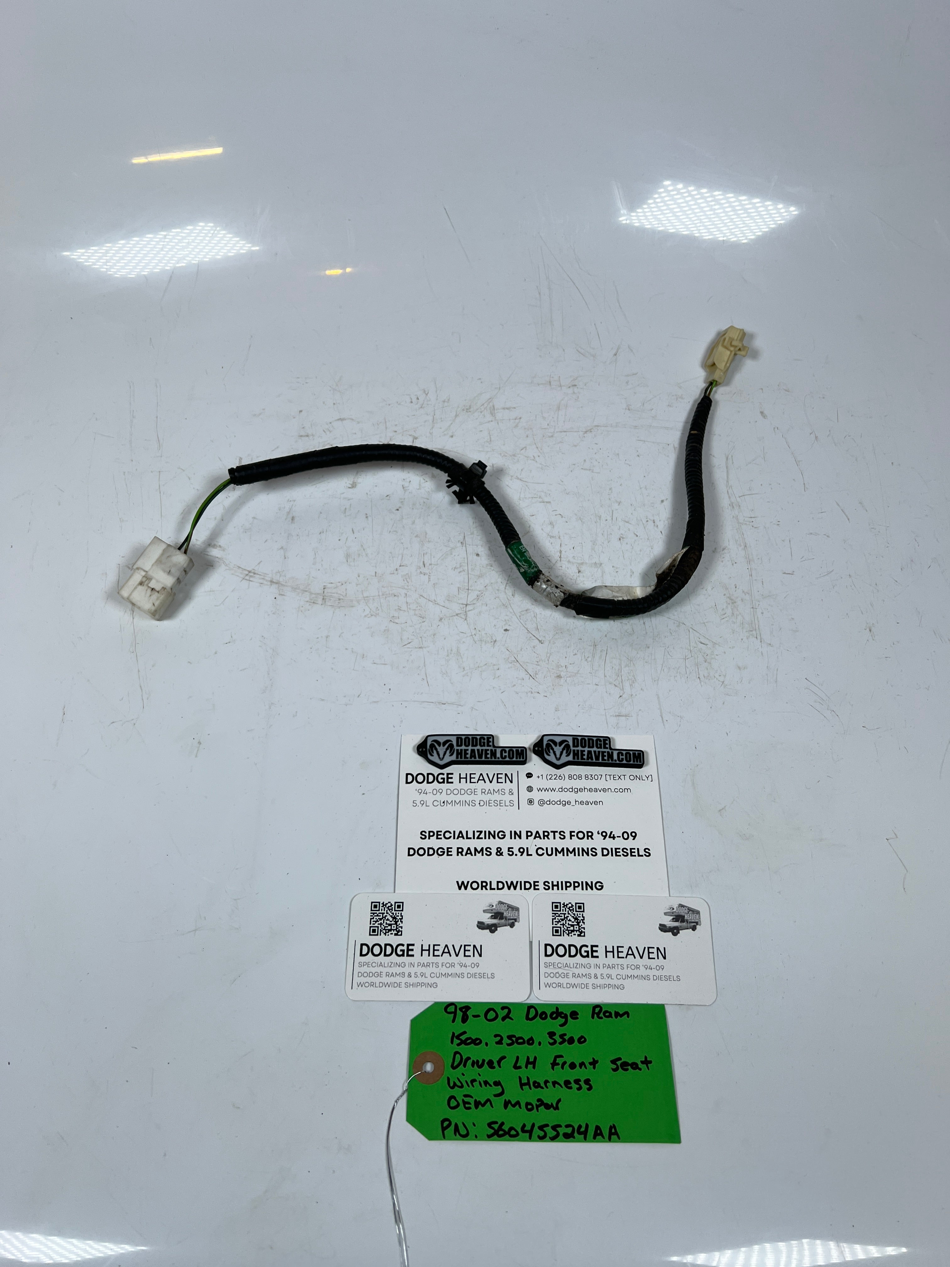 1998-2002 Dodge Ram Driver LH Front Seat Wiring Harness