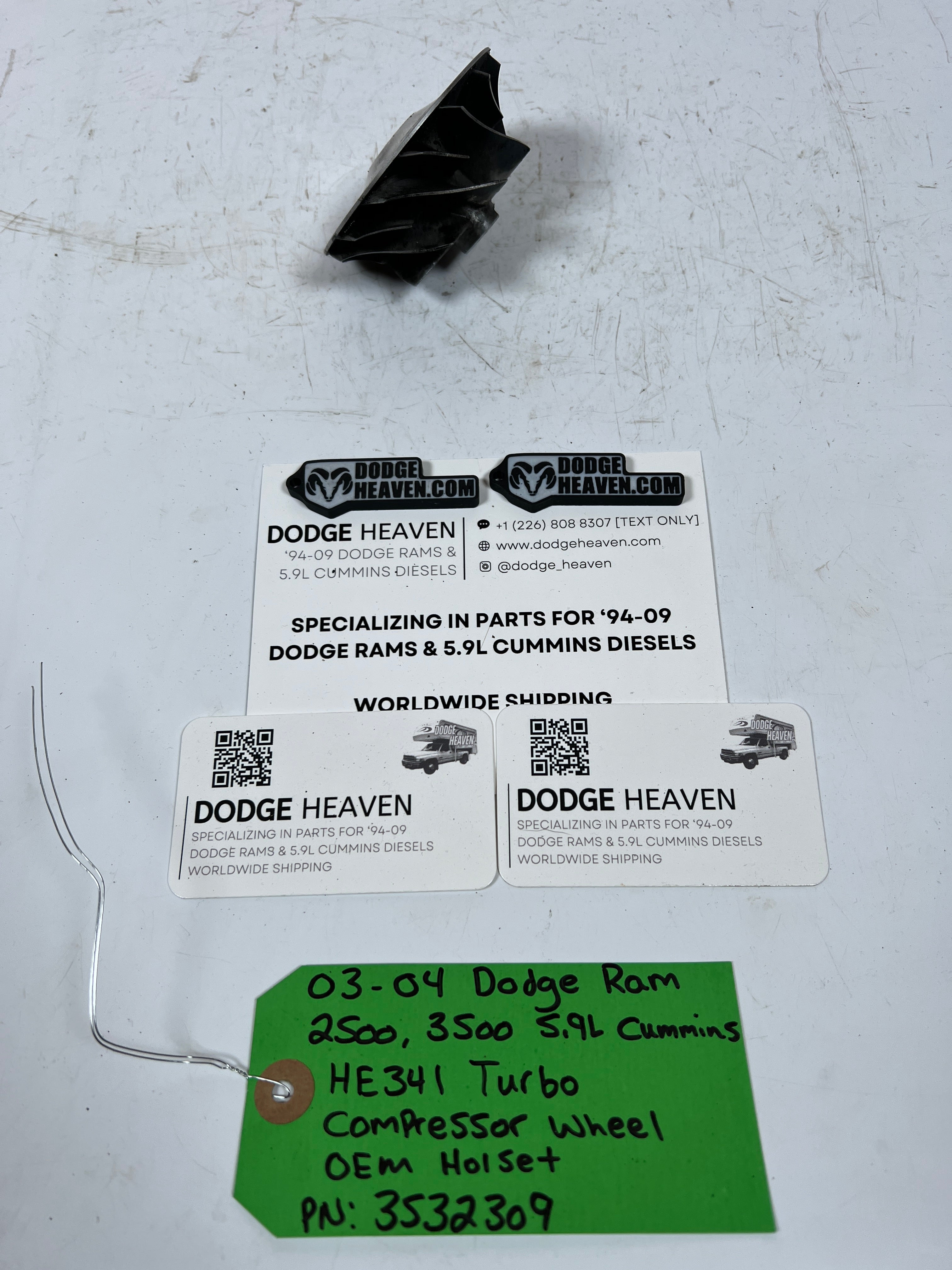 2003-2004 Dodge Ram 5.9L Cummins HE341 Turbo Compressor Wheel