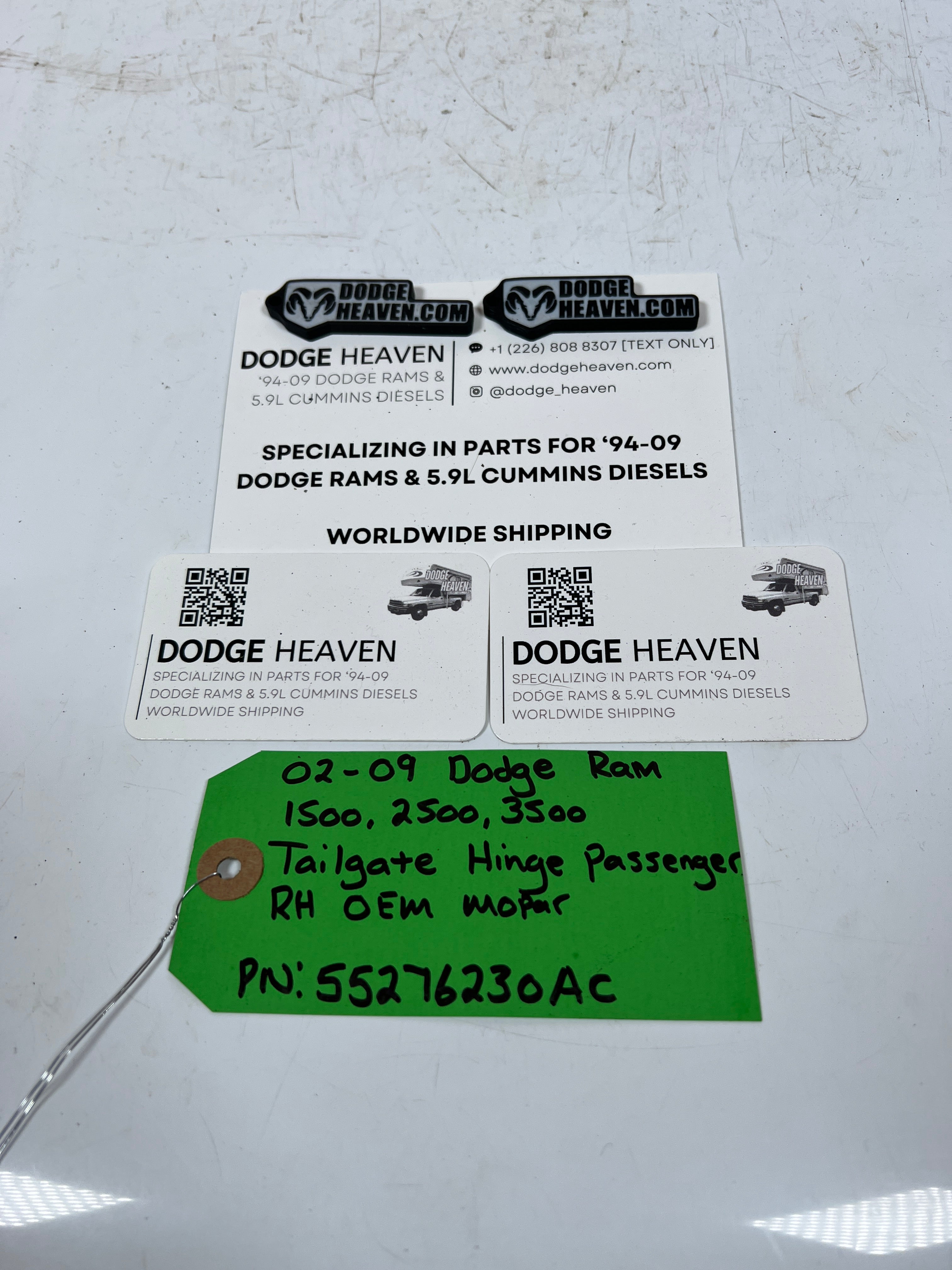 2002-2009 Dodge Ram 1500-3500 Tailgate Hinge Passenger RH