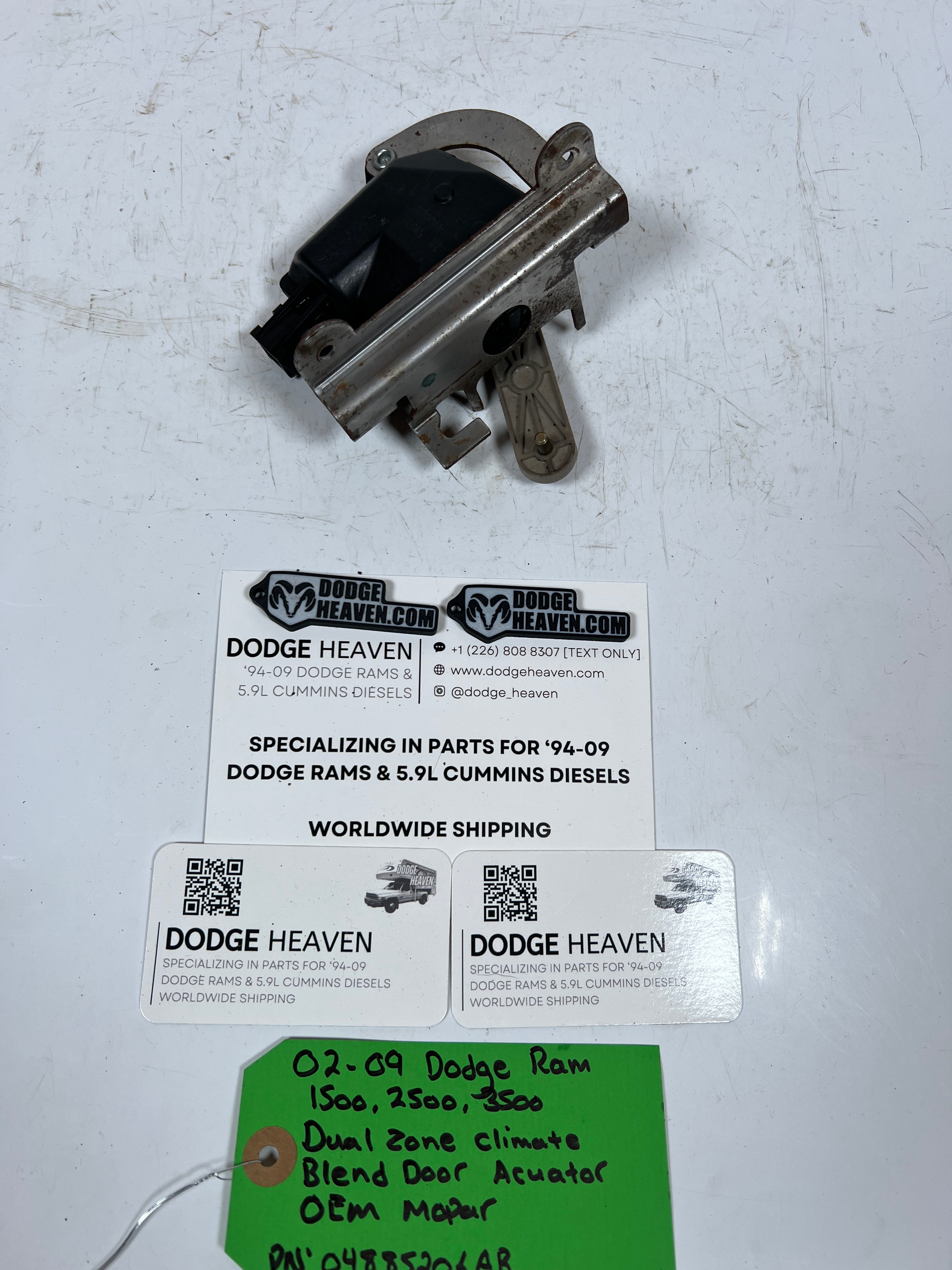2002-2009 Dodge Ram 1500-3500 Dual Zone Climate Blend Door Actuator