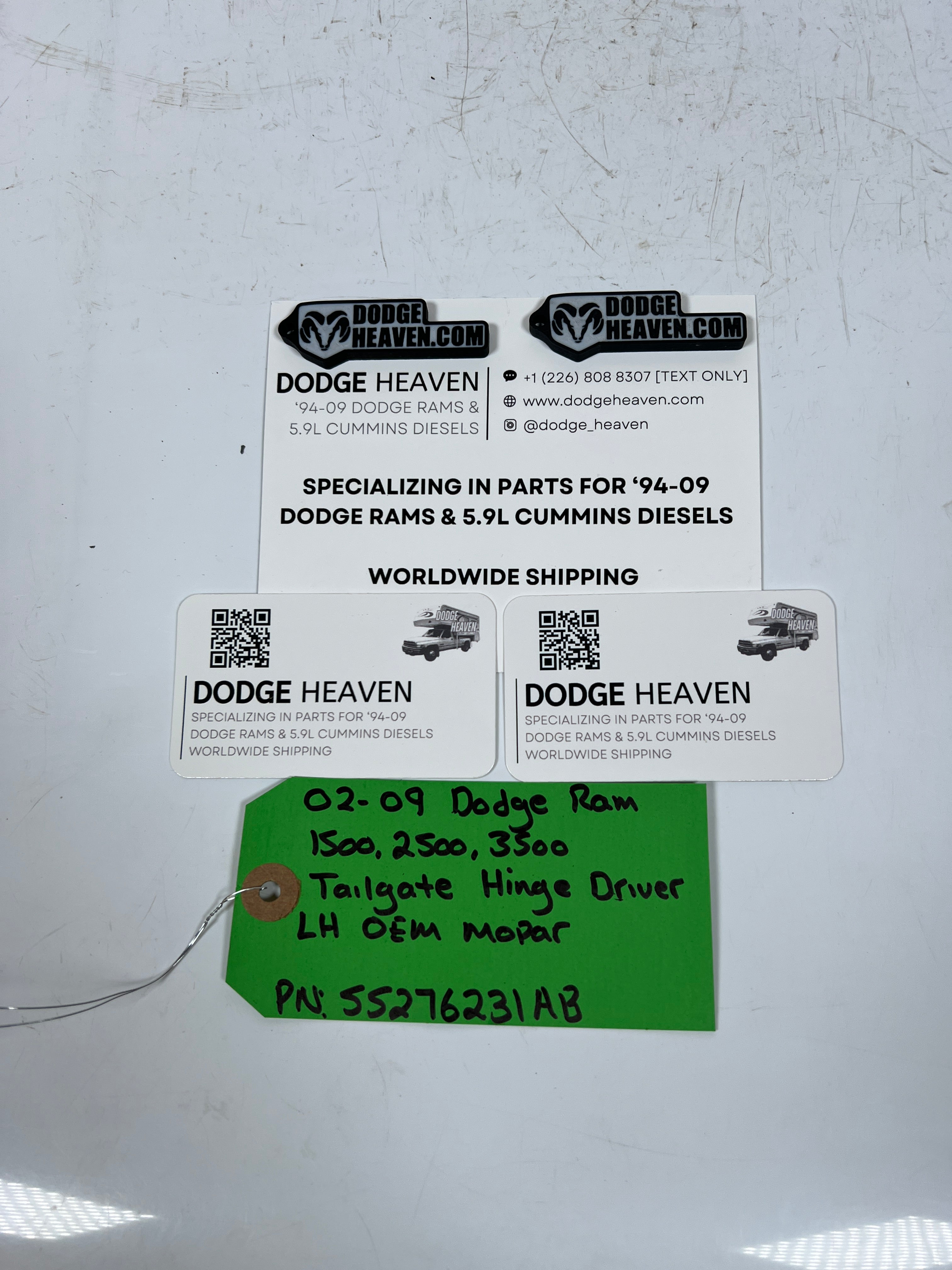 2002-2009 Dodge Ram 1500-3500 Tailgate Hinge Driver LH