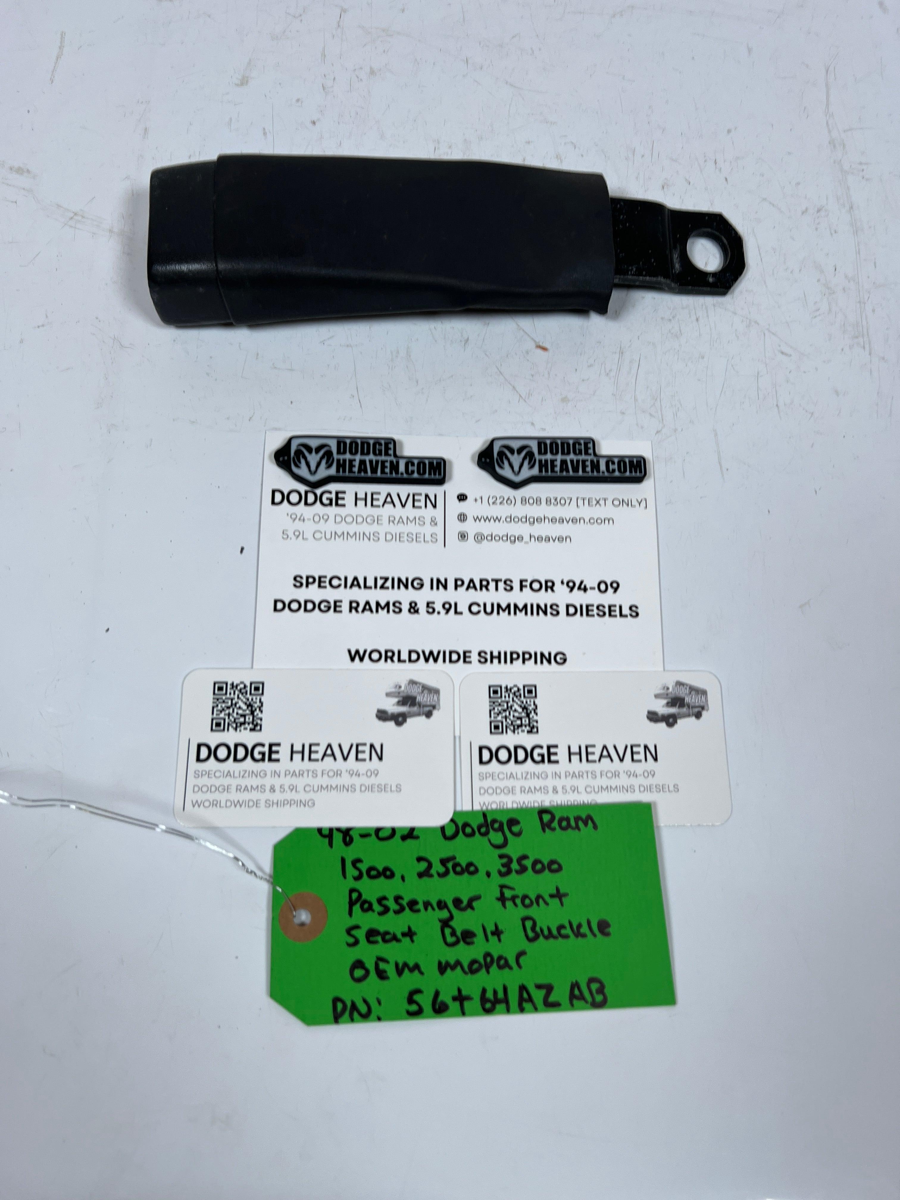 1998-2002 Dodge Ram 1500-3500 Passenger Front Seat Belt Buckle