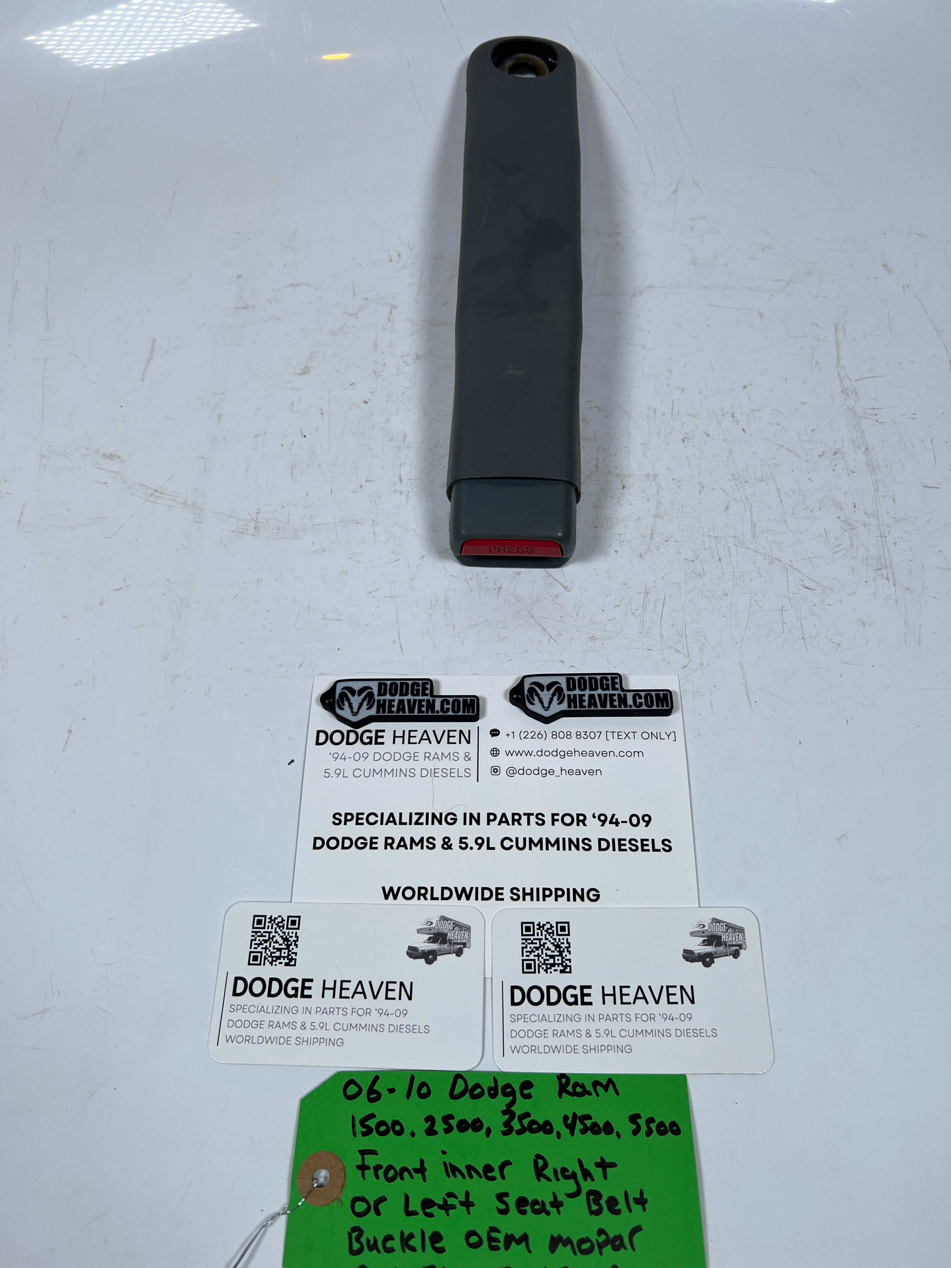 2006-2010 Dodge Ram 1500-5500 Front Inner Seat Belt Buckle LH / RH