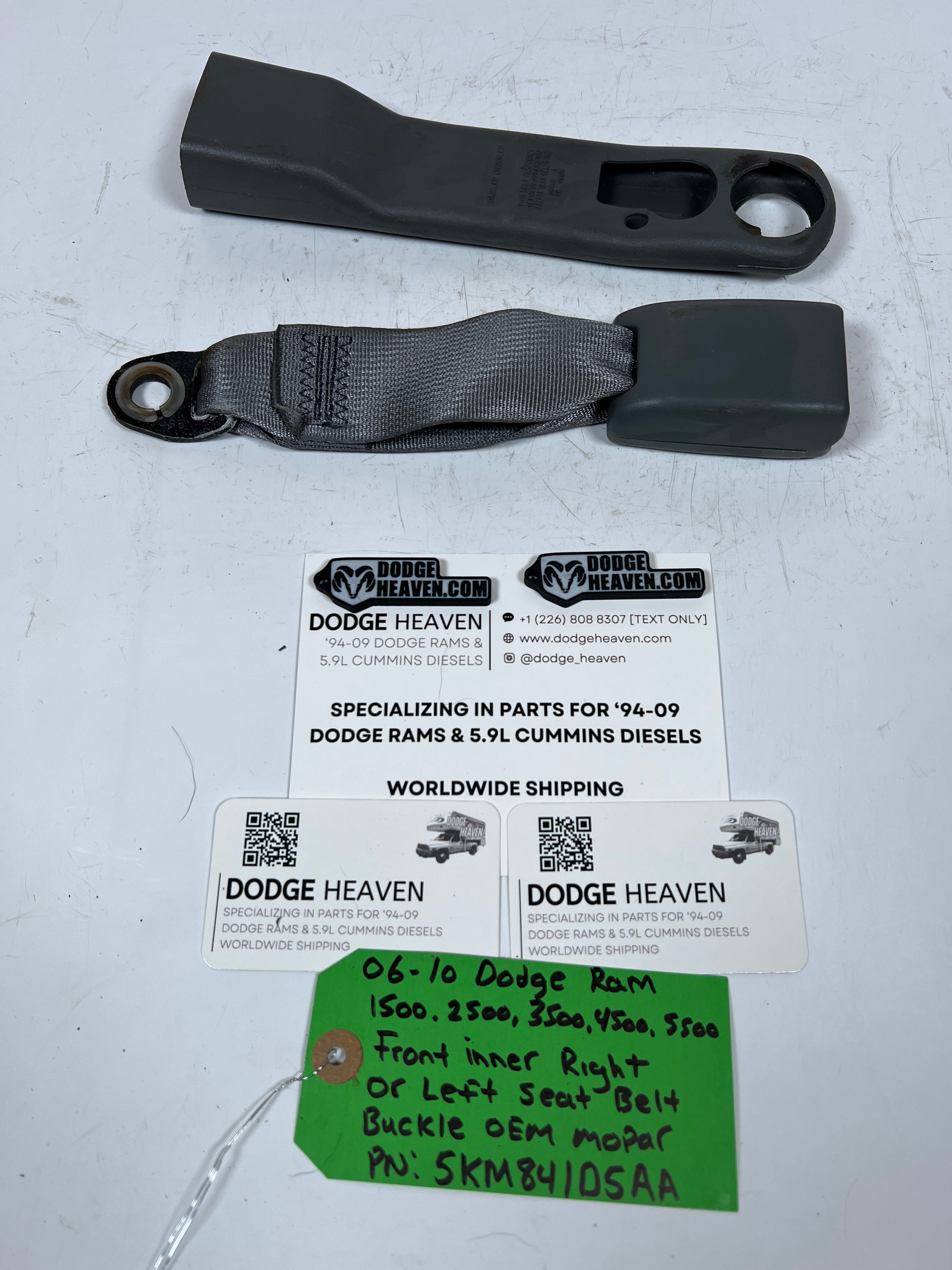 2006-2010 Dodge Ram 1500-5500 Front Inner Seat Belt Buckle LH / RH