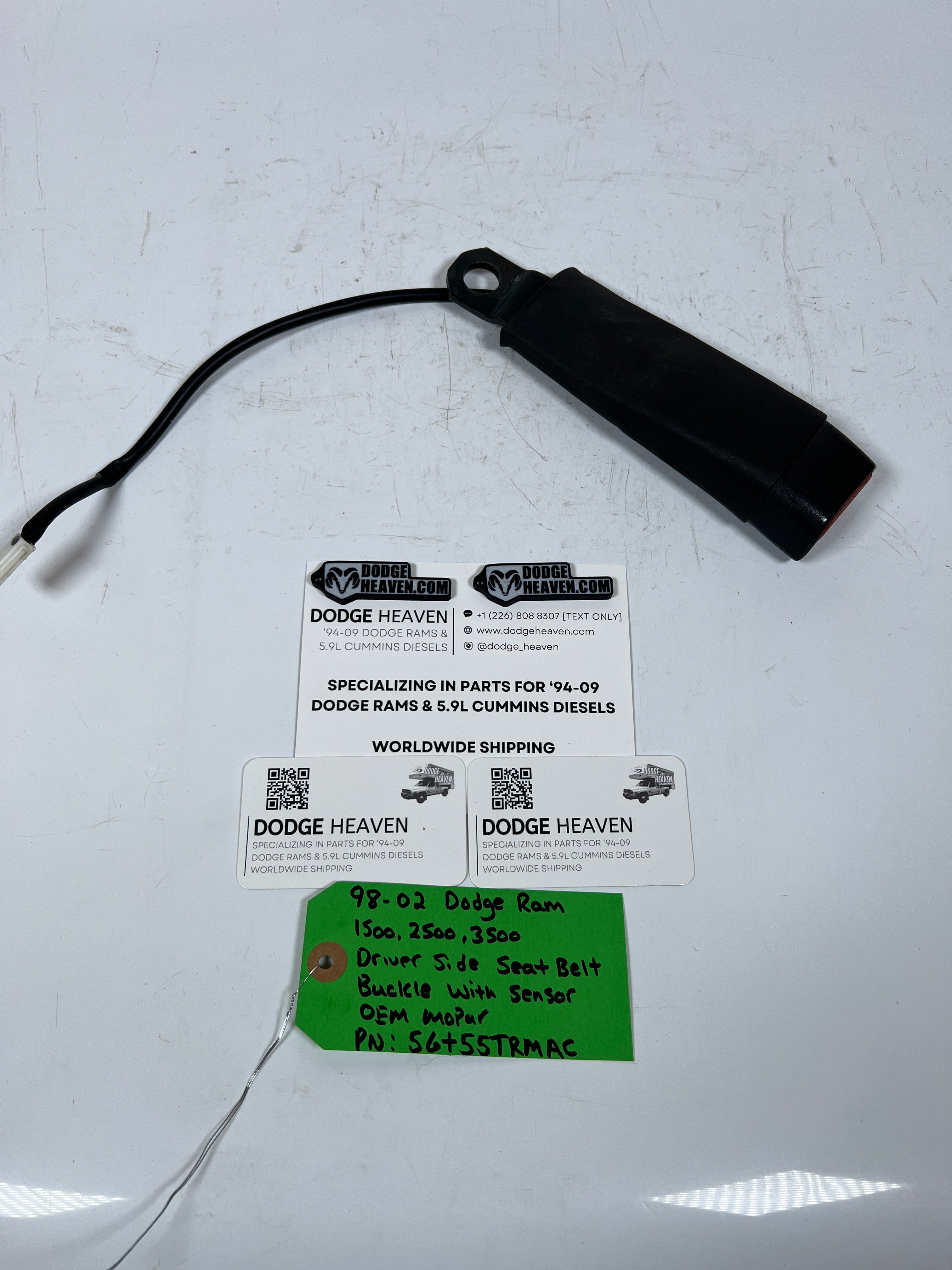 1998-2002 Dodge Ram 1500-3500 Driver Side Seat Belt Buckle