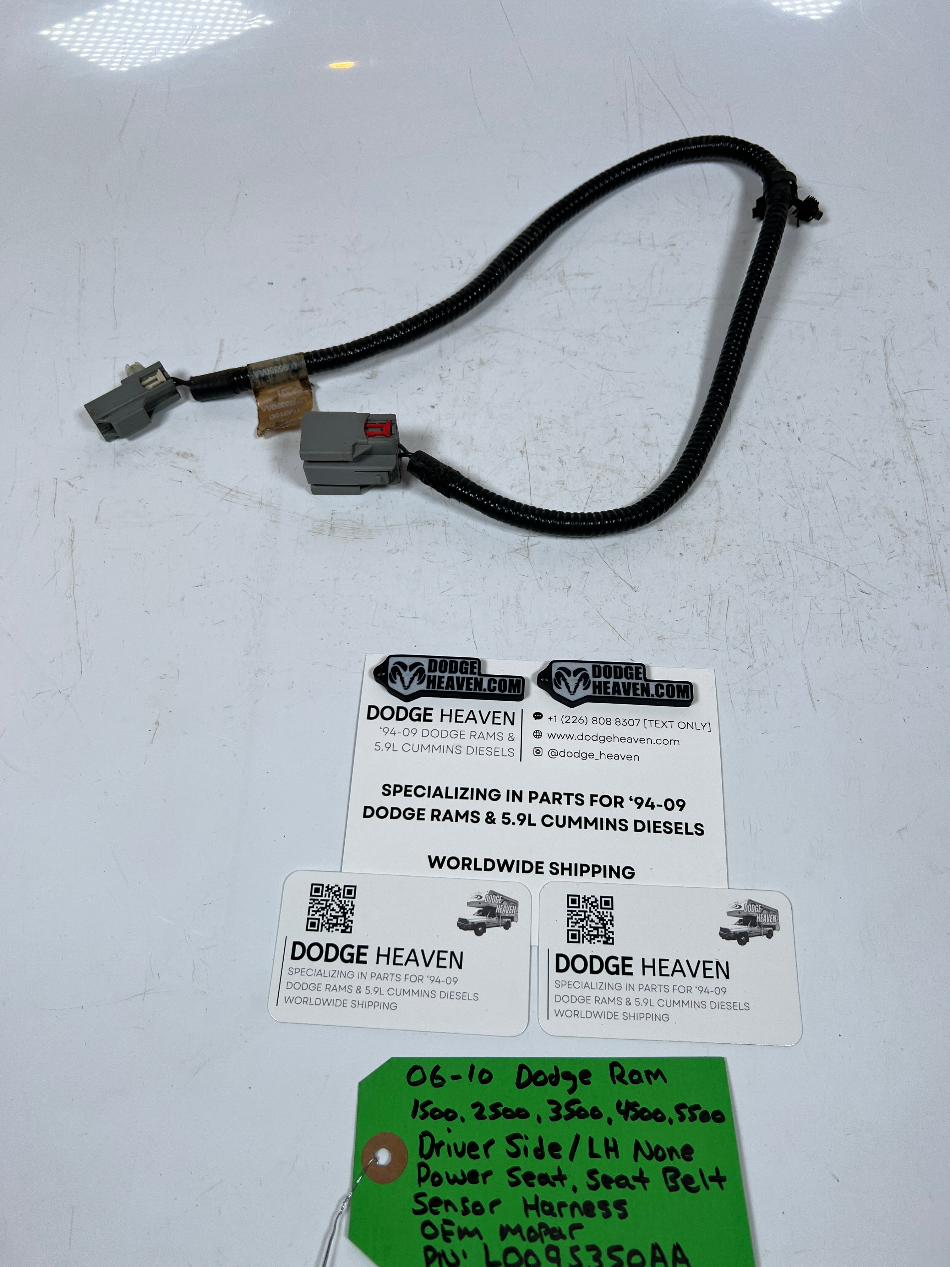 2006-2010 Dodge Ram 1500-5500 Driver Seat Belt Sensor Harness