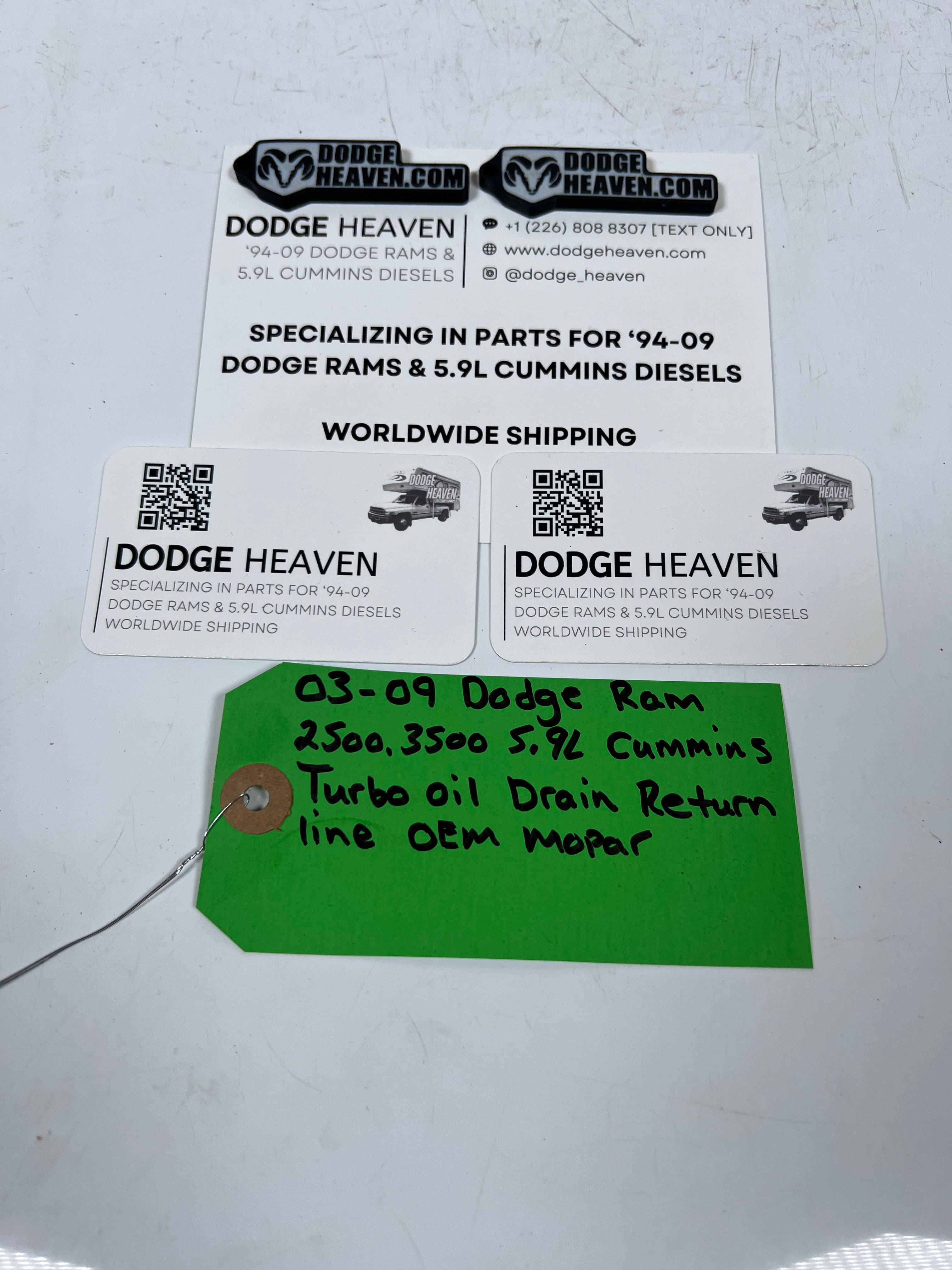 2003-2007 Dodge Ram 5.9L Cummins Turbo Oil Drain Return Line