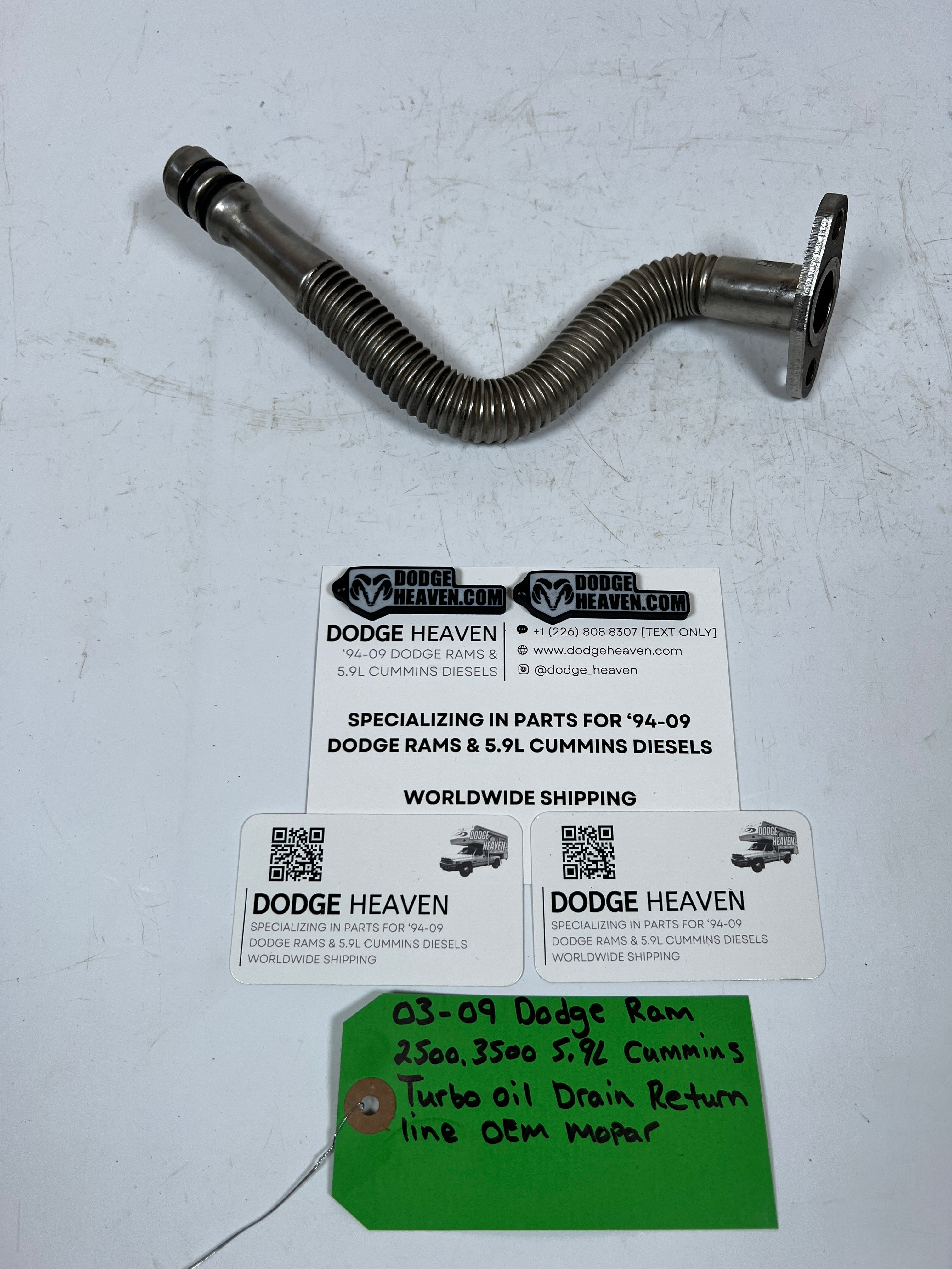 2003-2007 Dodge Ram 5.9L Cummins Turbo Oil Drain Return Line