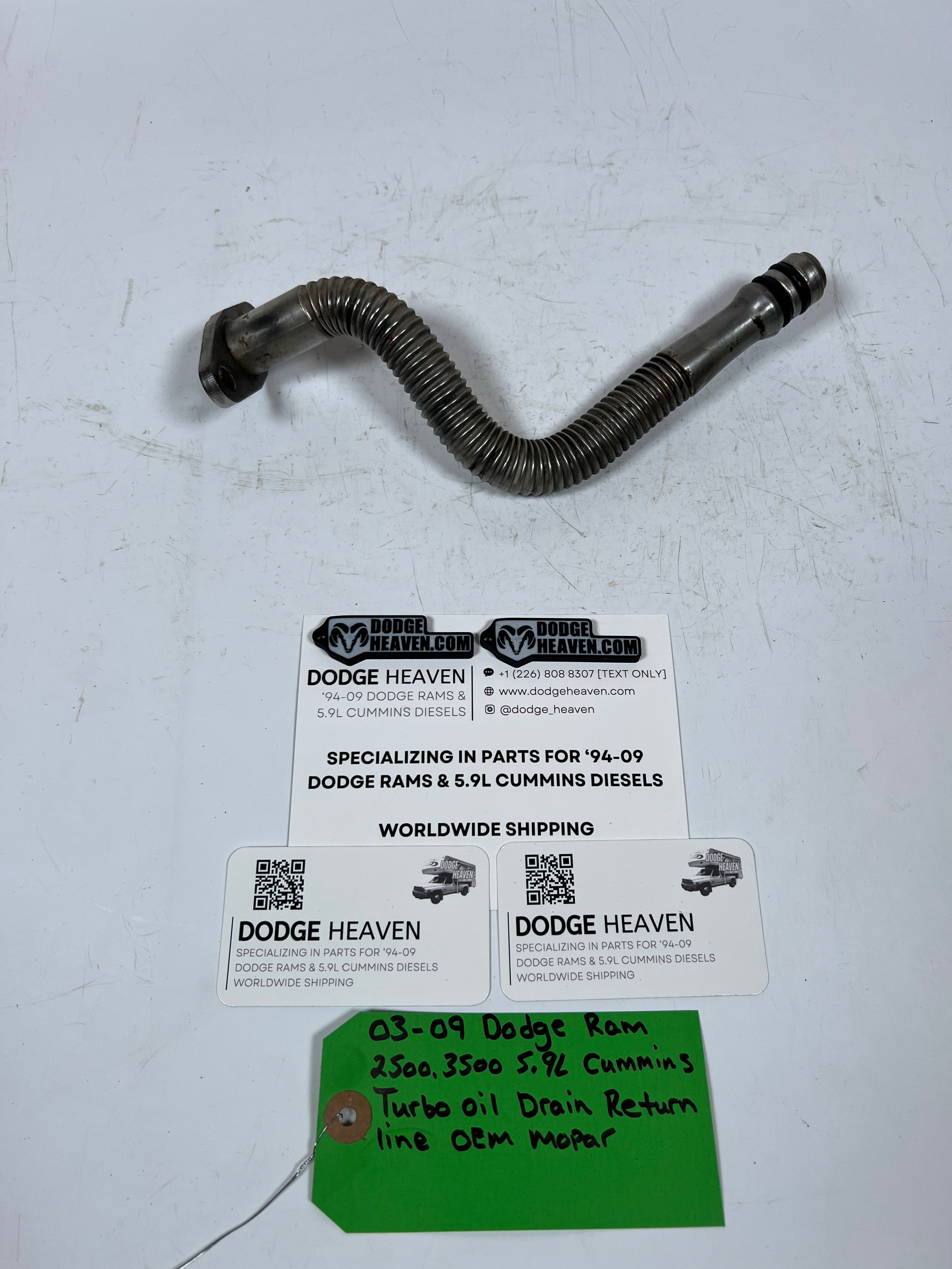 2003-2007 Dodge Ram 5.9L Cummins Turbo Oil Drain Return Line
