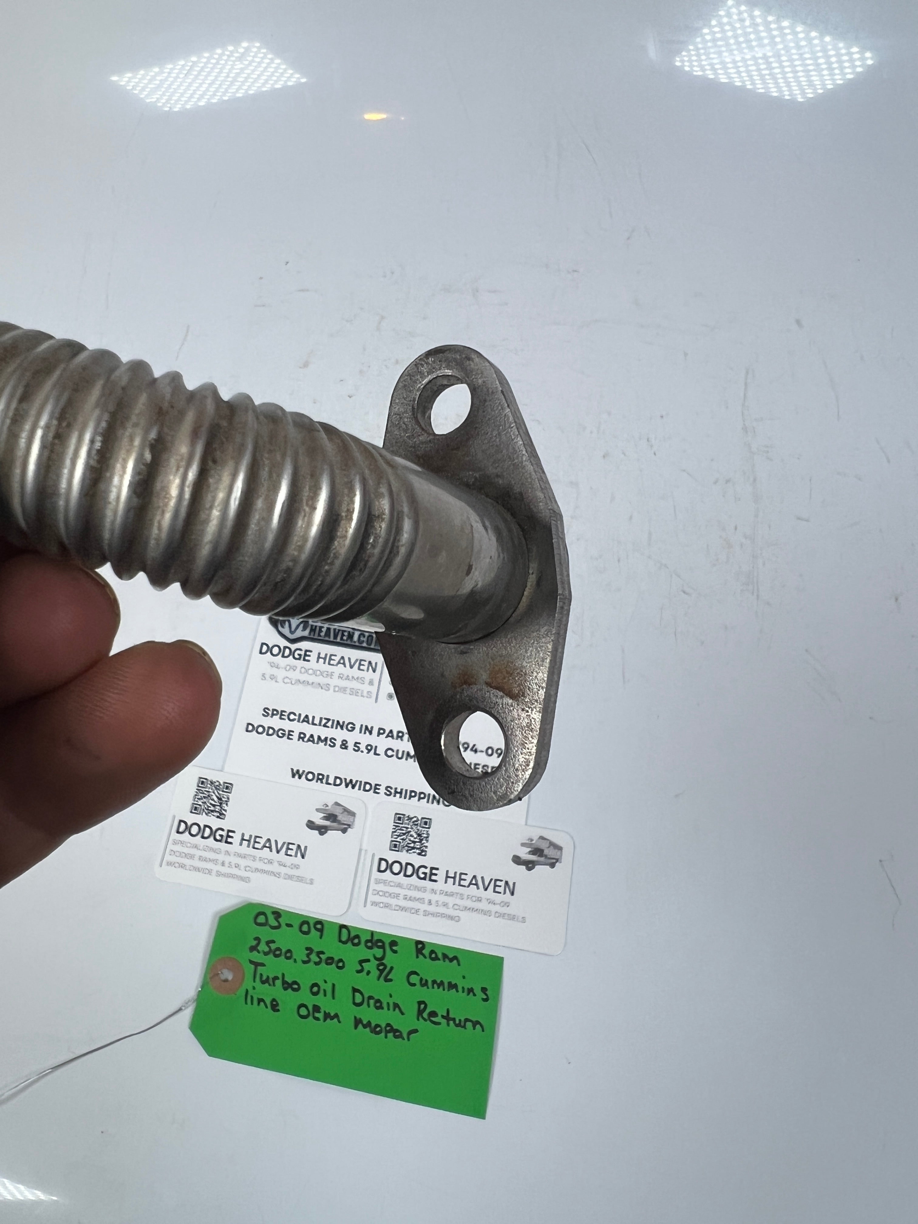 2003-2007 Dodge Ram 5.9L Cummins Turbo Oil Drain Return Line