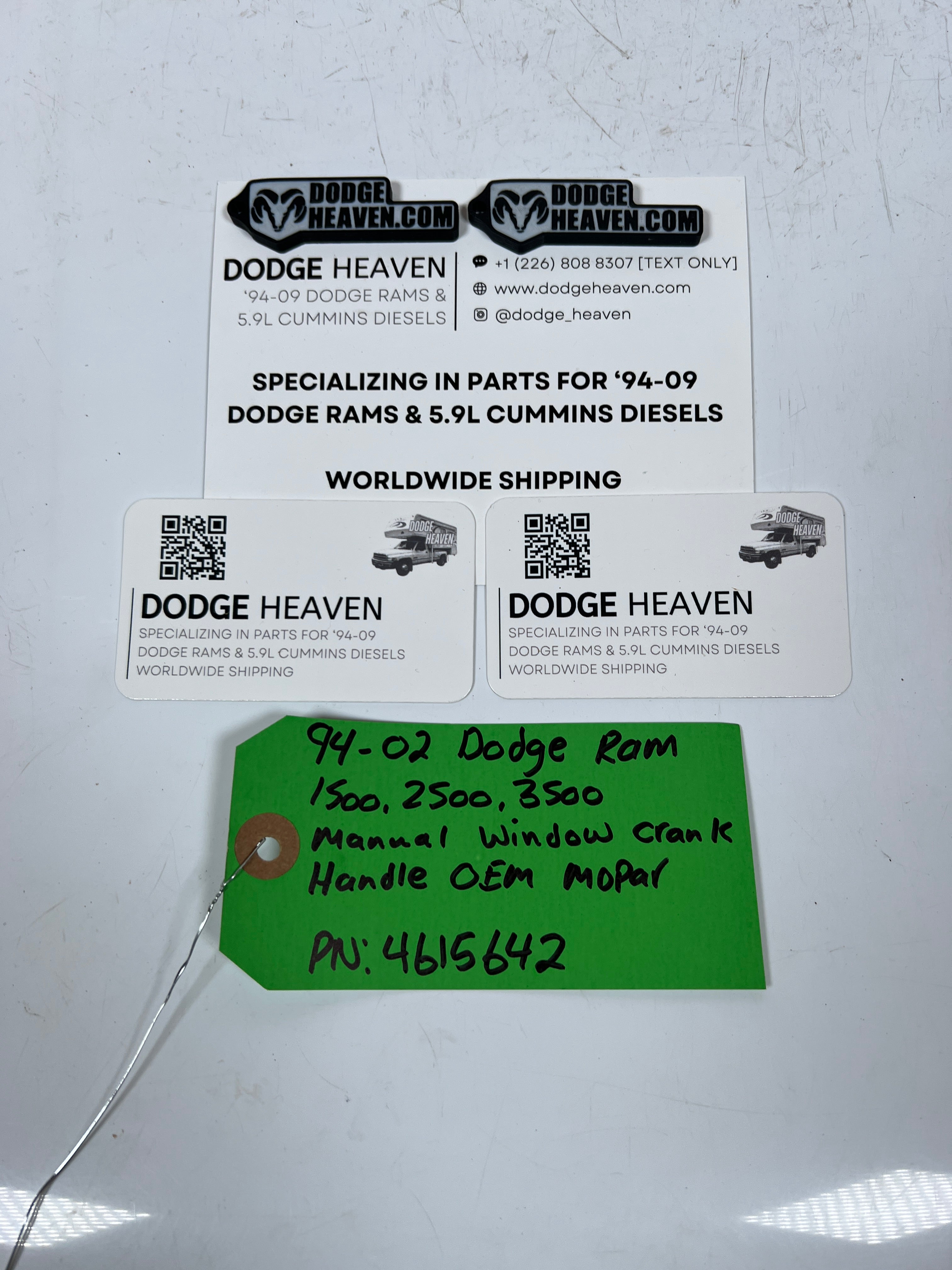 1994-2002 Dodge Ram 1500-3500 Manual Window Crank Handle