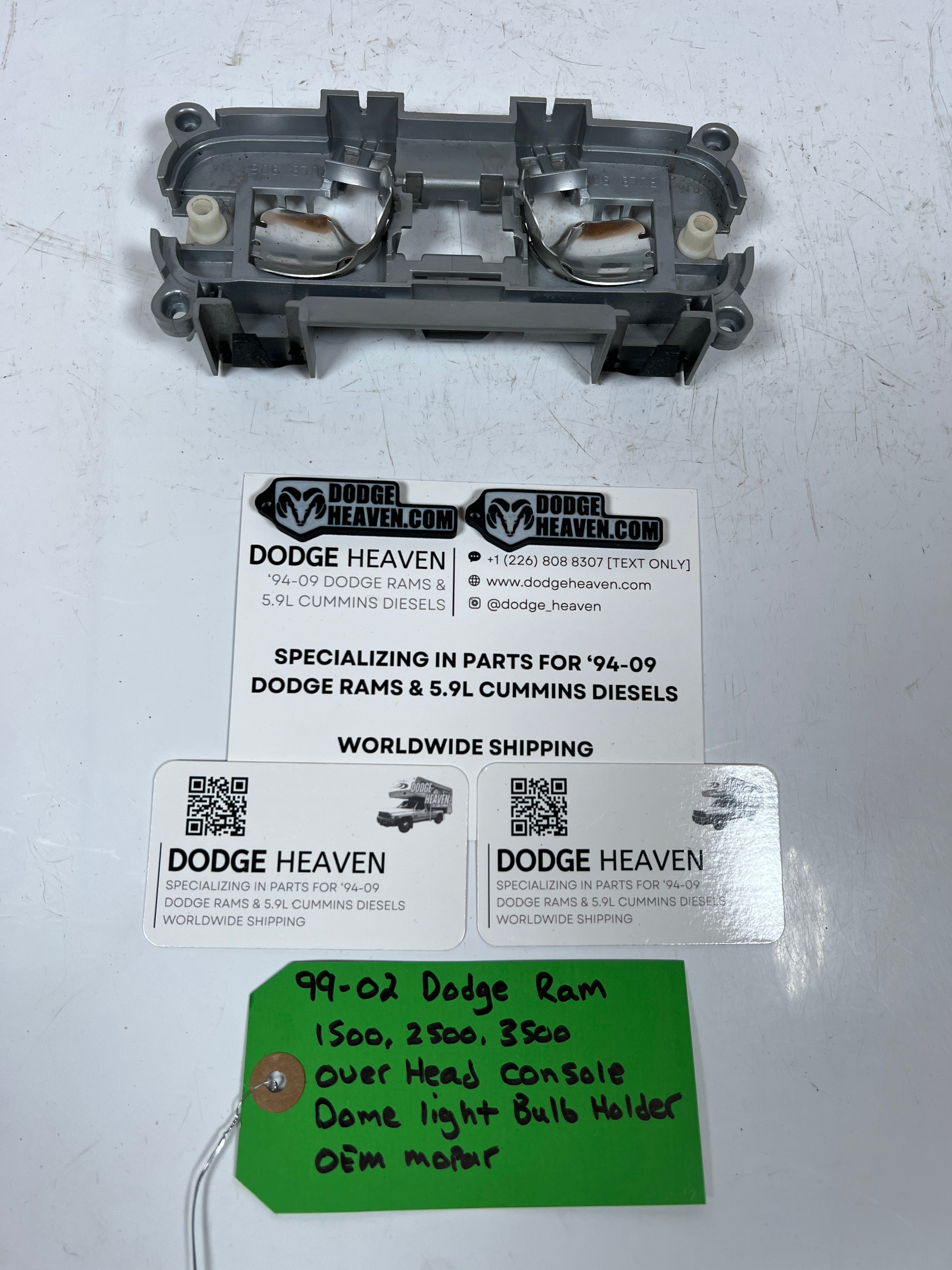 1999-2002 Dodge Ram 1500-3500 Overhead Console Dome Light Bulb Holder