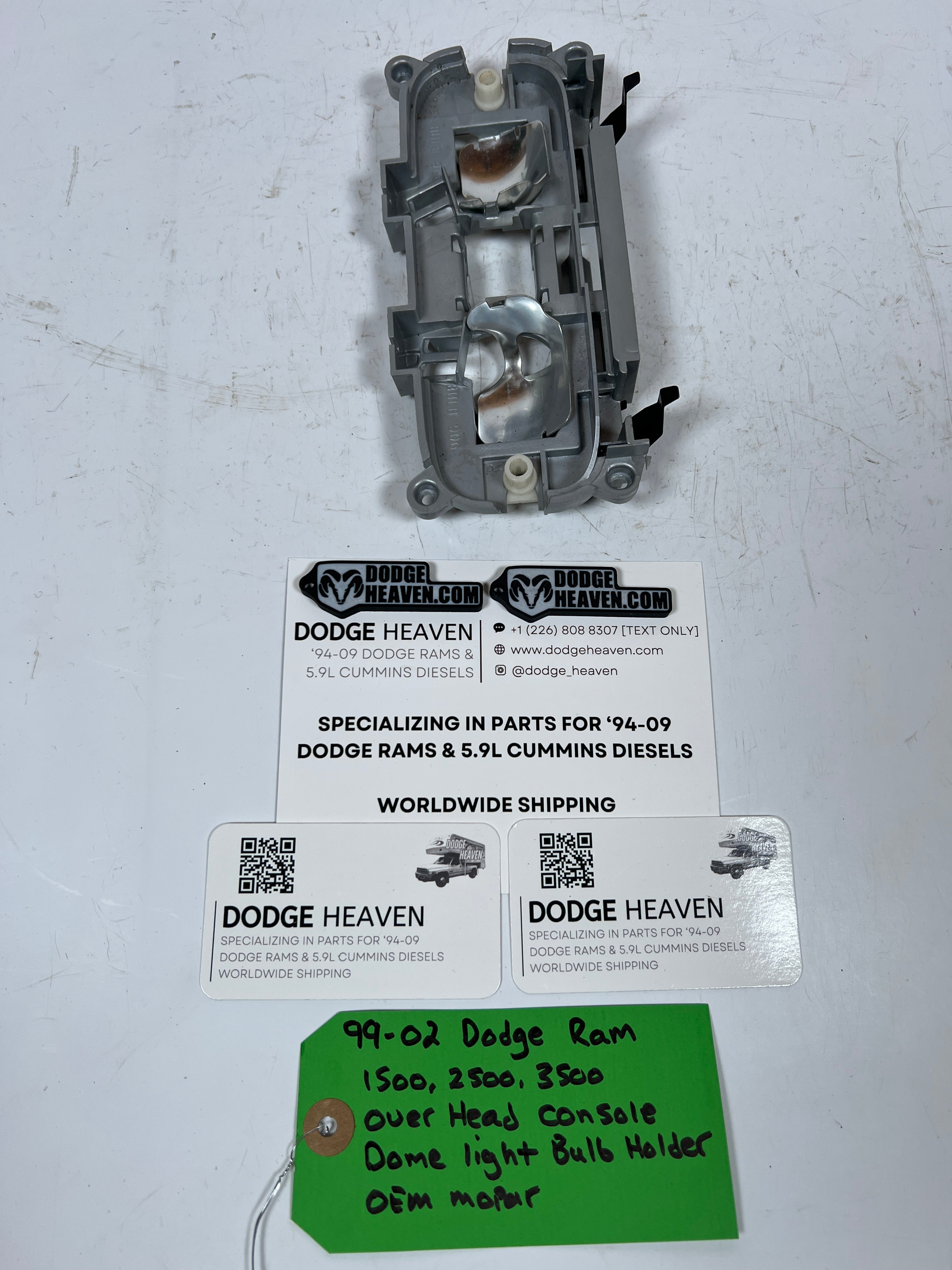 1999-2002 Dodge Ram 1500-3500 Overhead Console Dome Light Bulb Holder