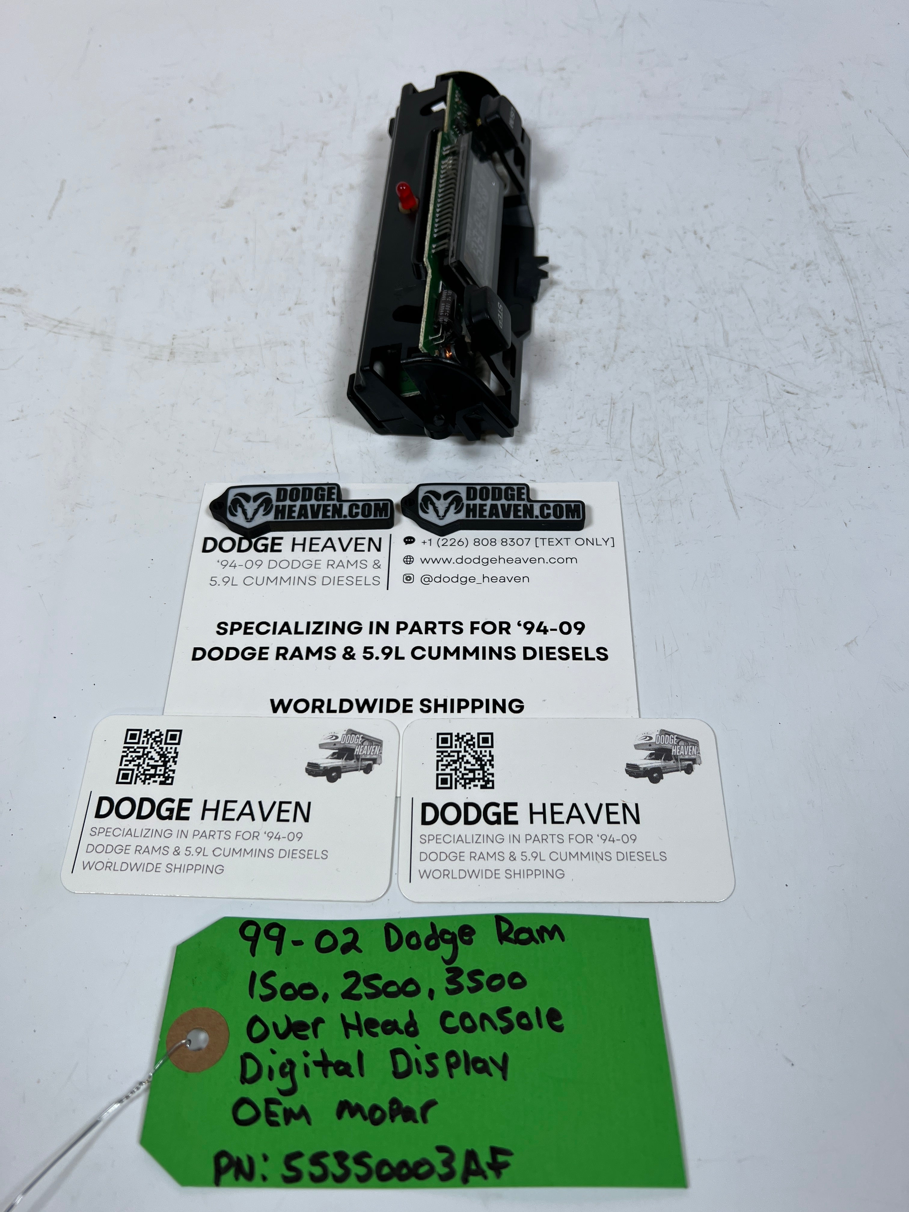 1999-2002 Dodge Ram 1500-3500 Overhead Console Digital Display