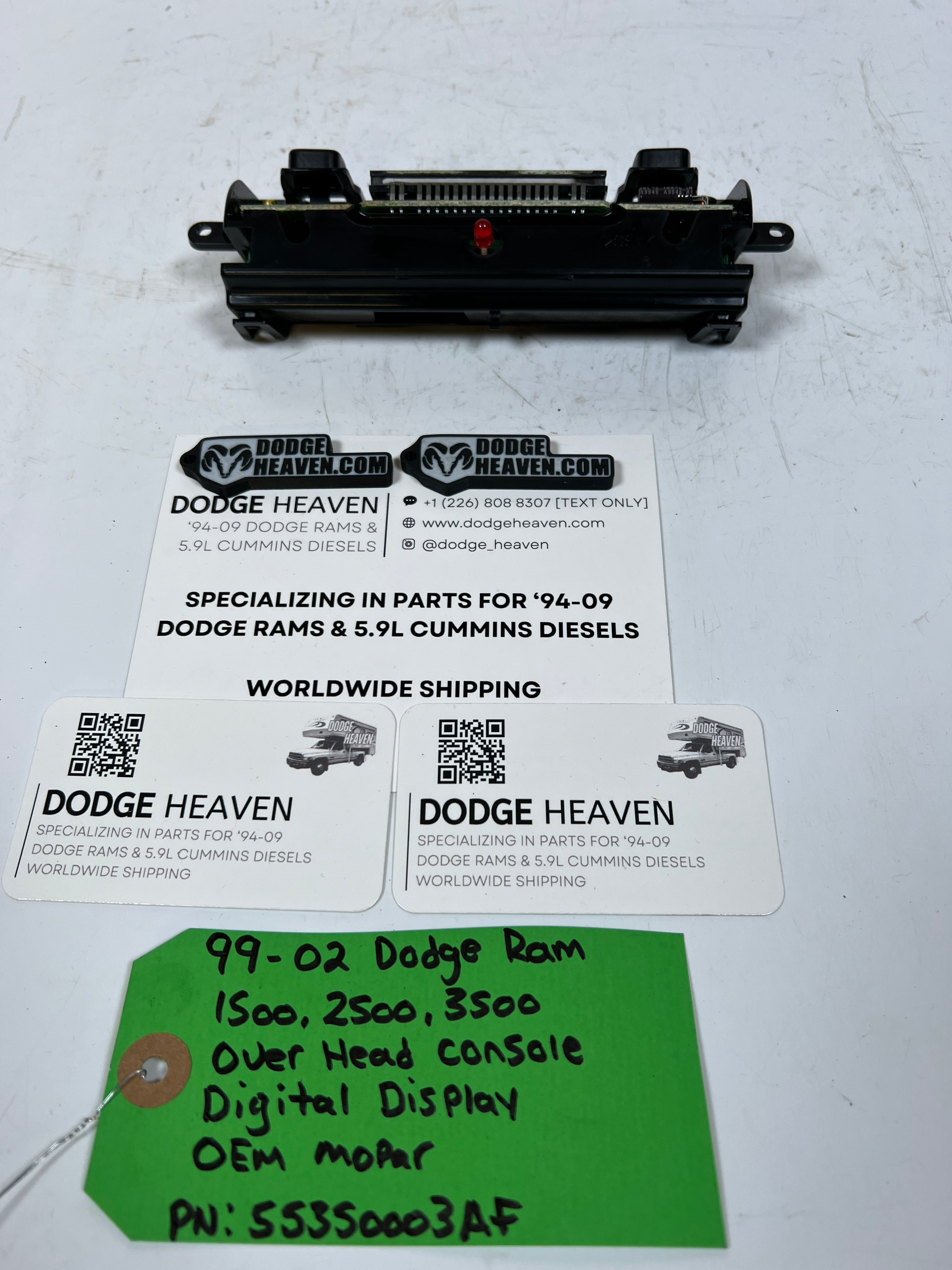 1999-2002 Dodge Ram 1500-3500 Overhead Console Digital Display