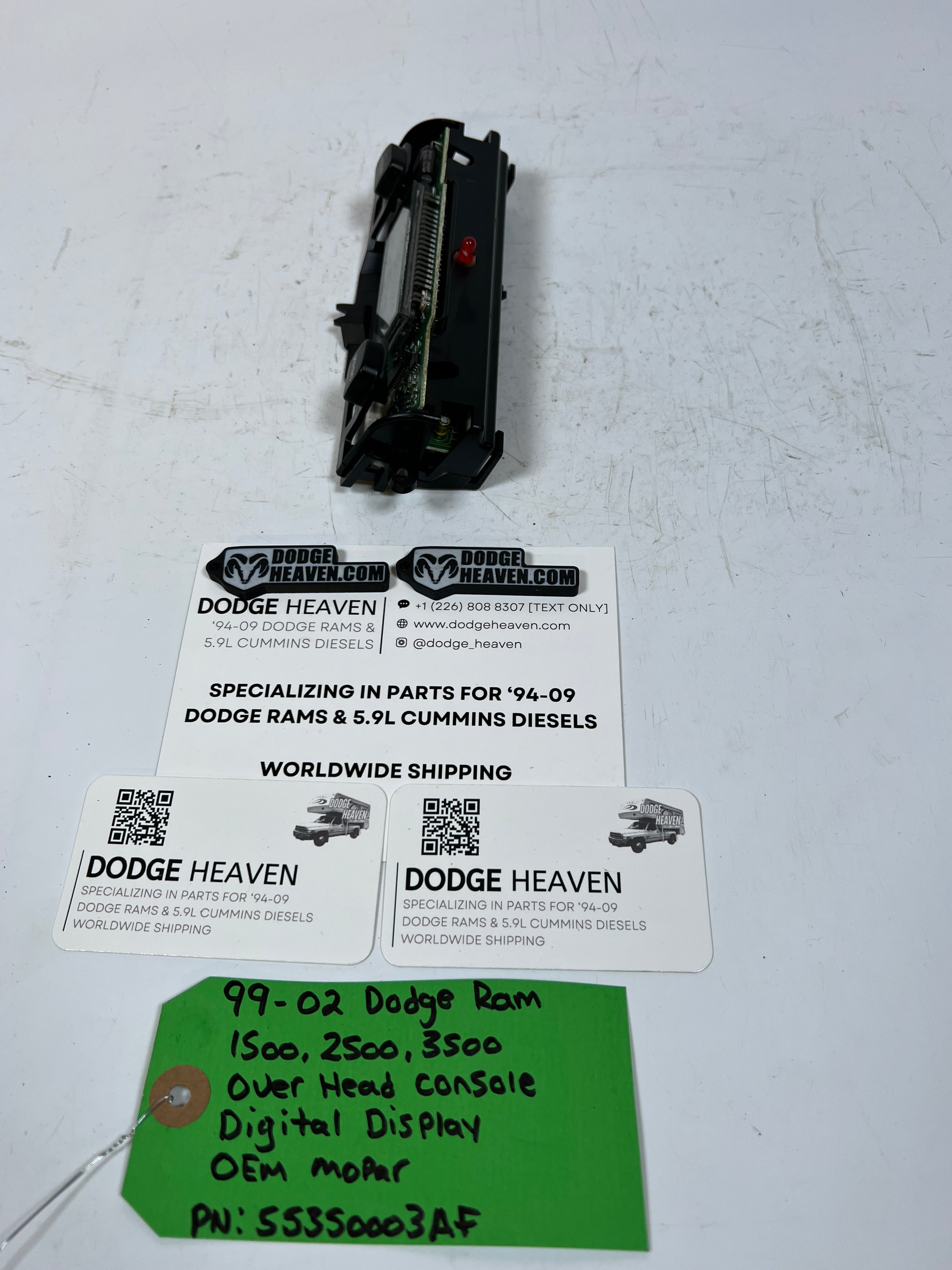 1999-2002 Dodge Ram 1500-3500 Overhead Console Digital Display