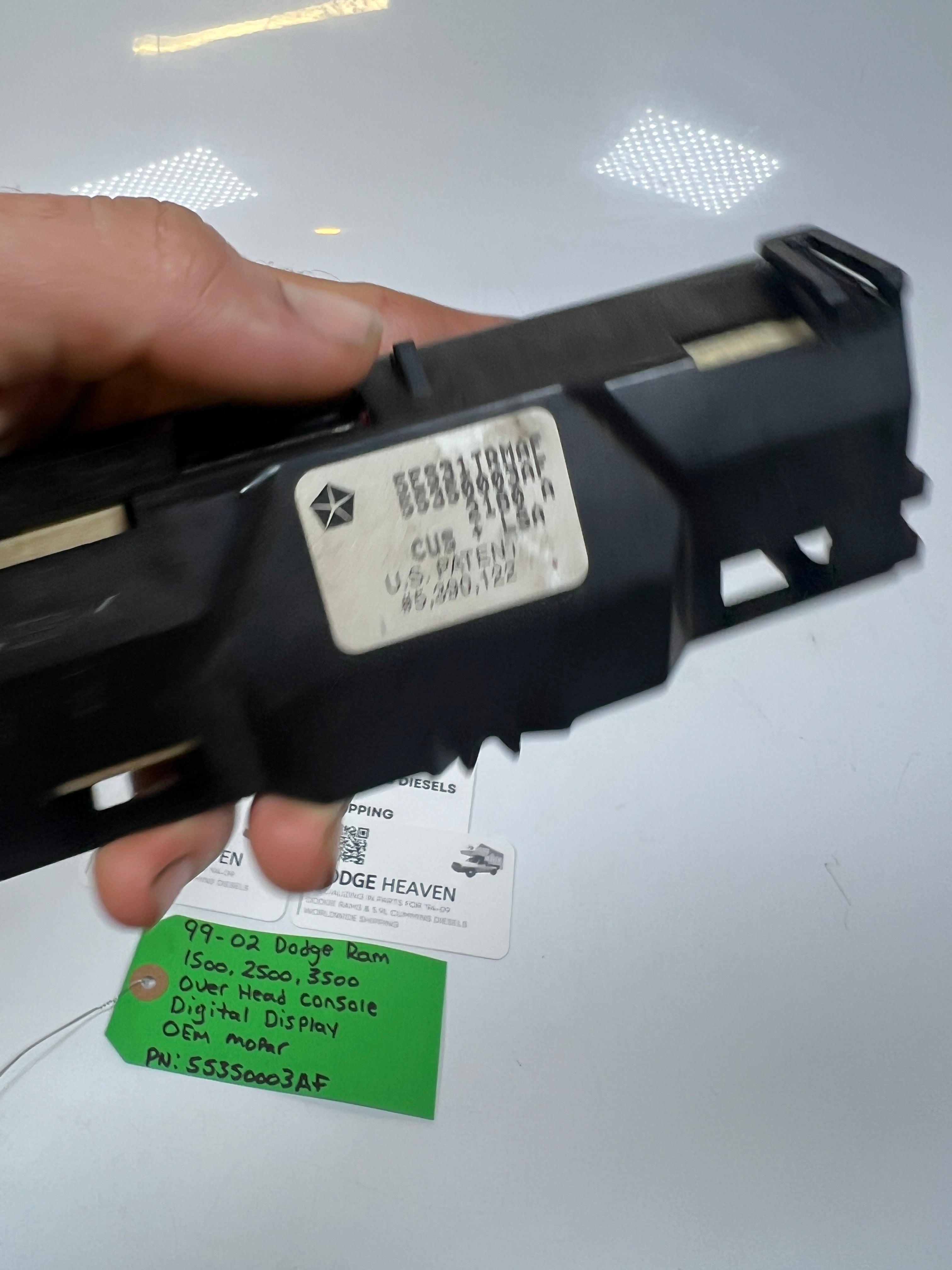 1999-2002 Dodge Ram 1500-3500 Overhead Console Digital Display