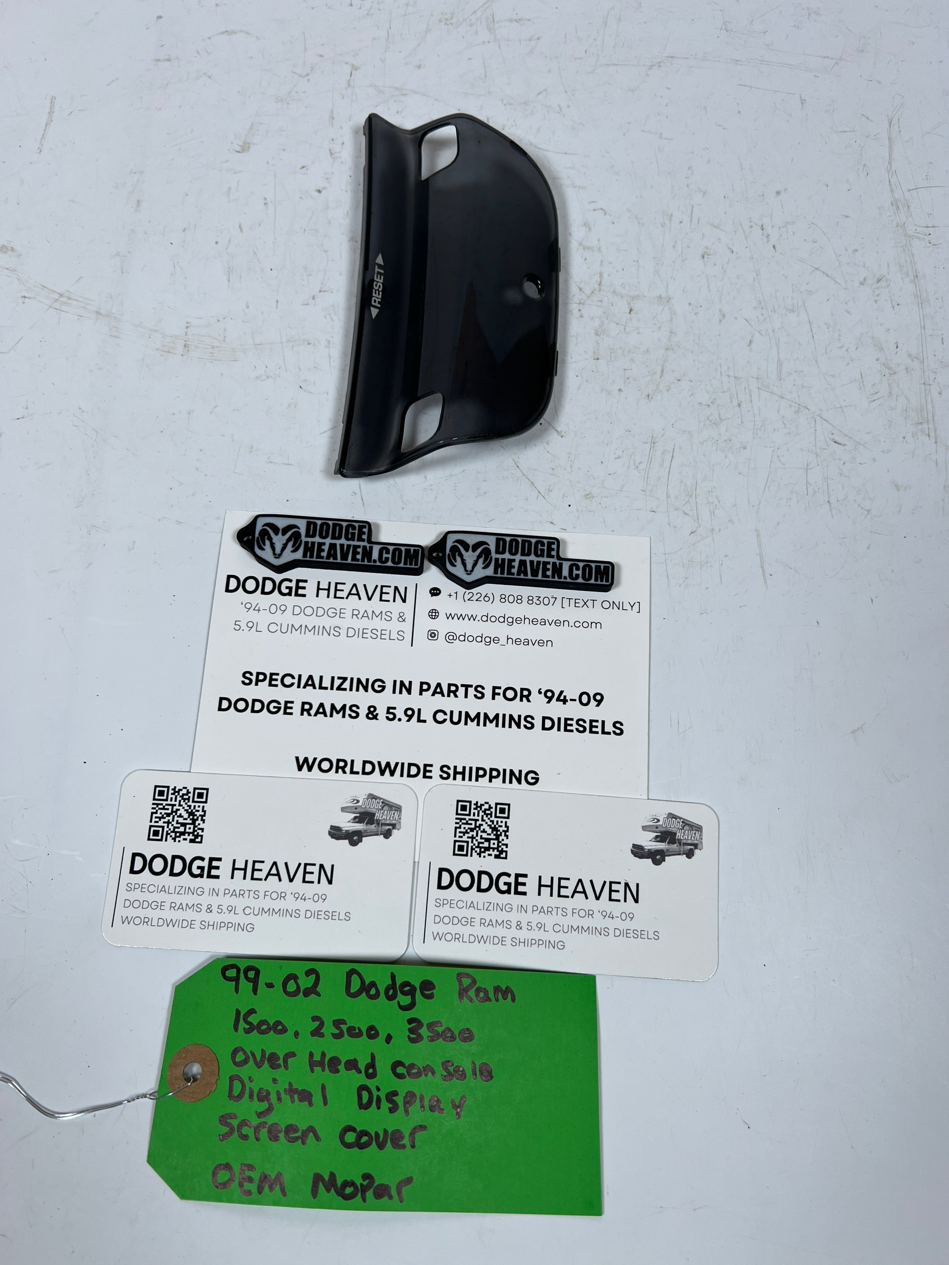 1999-2002 Dodge Ram 1500-3500 Overhead Console Digital Display Screen Cover