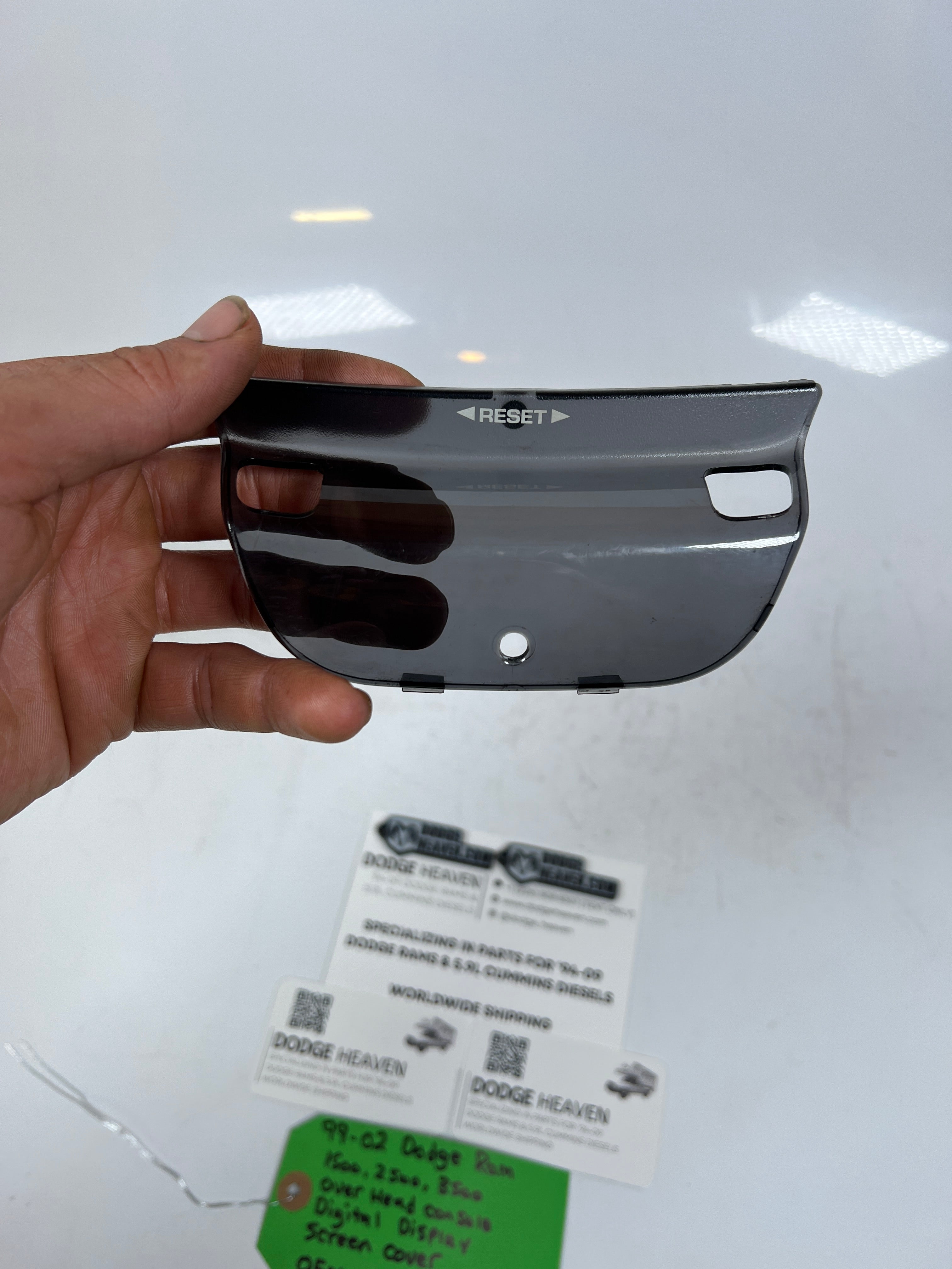 1999-2002 Dodge Ram 1500-3500 Overhead Console Digital Display Screen Cover