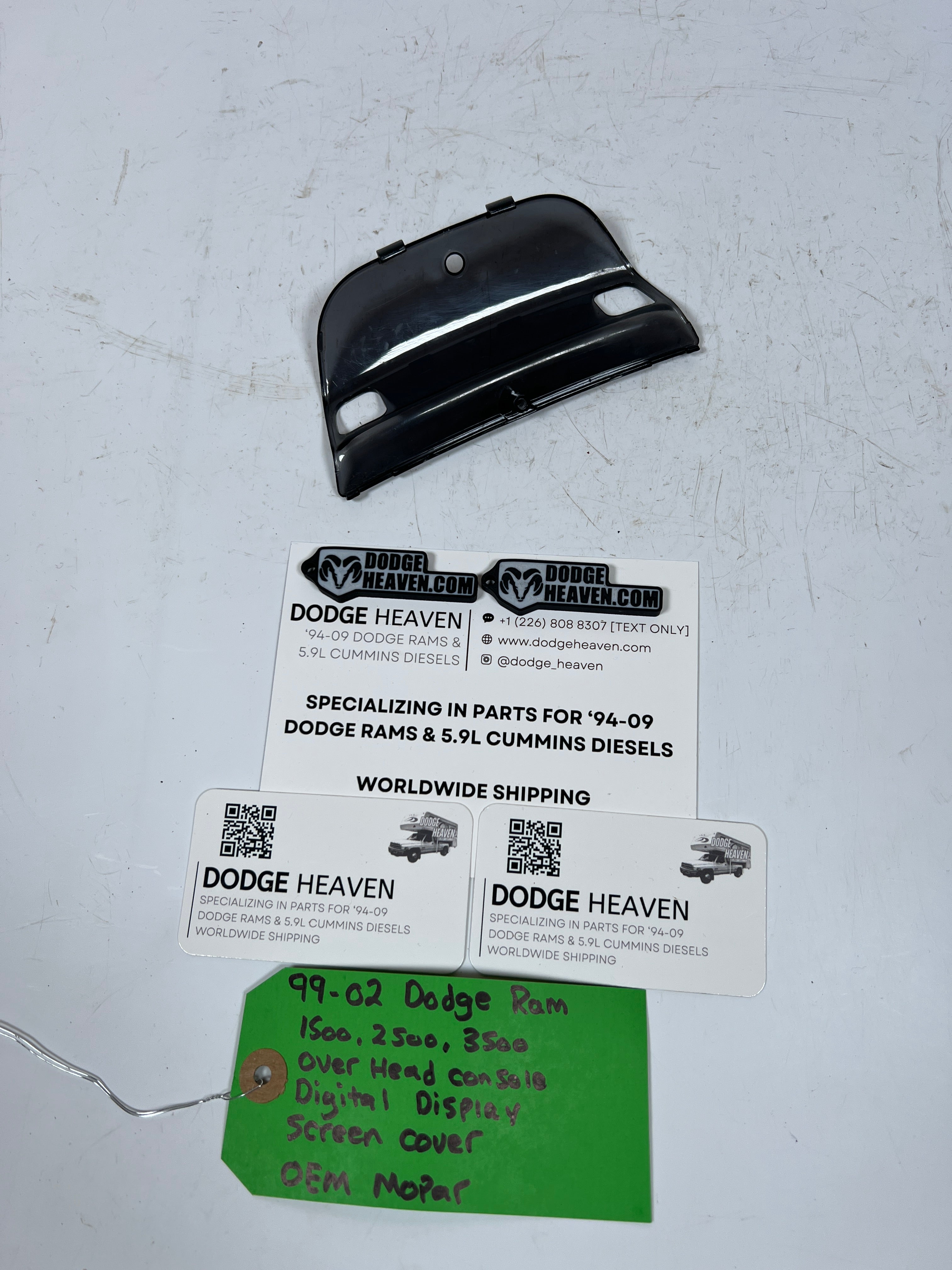 1999-2002 Dodge Ram 1500-3500 Overhead Console Digital Display Screen Cover