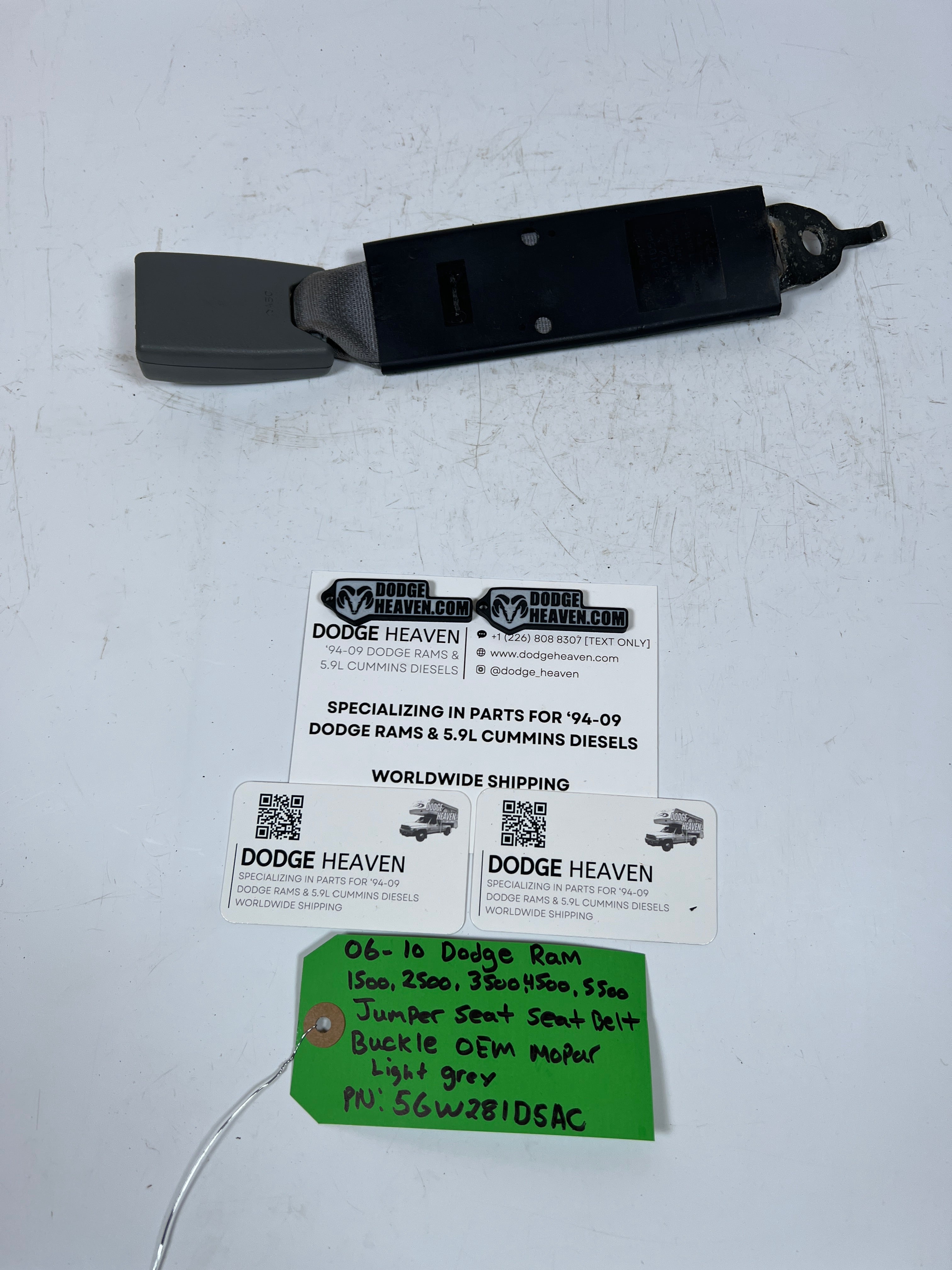 2006-2010 Dodge Ram 1500-5500 Jumper Seat, Seat Belt Buckle