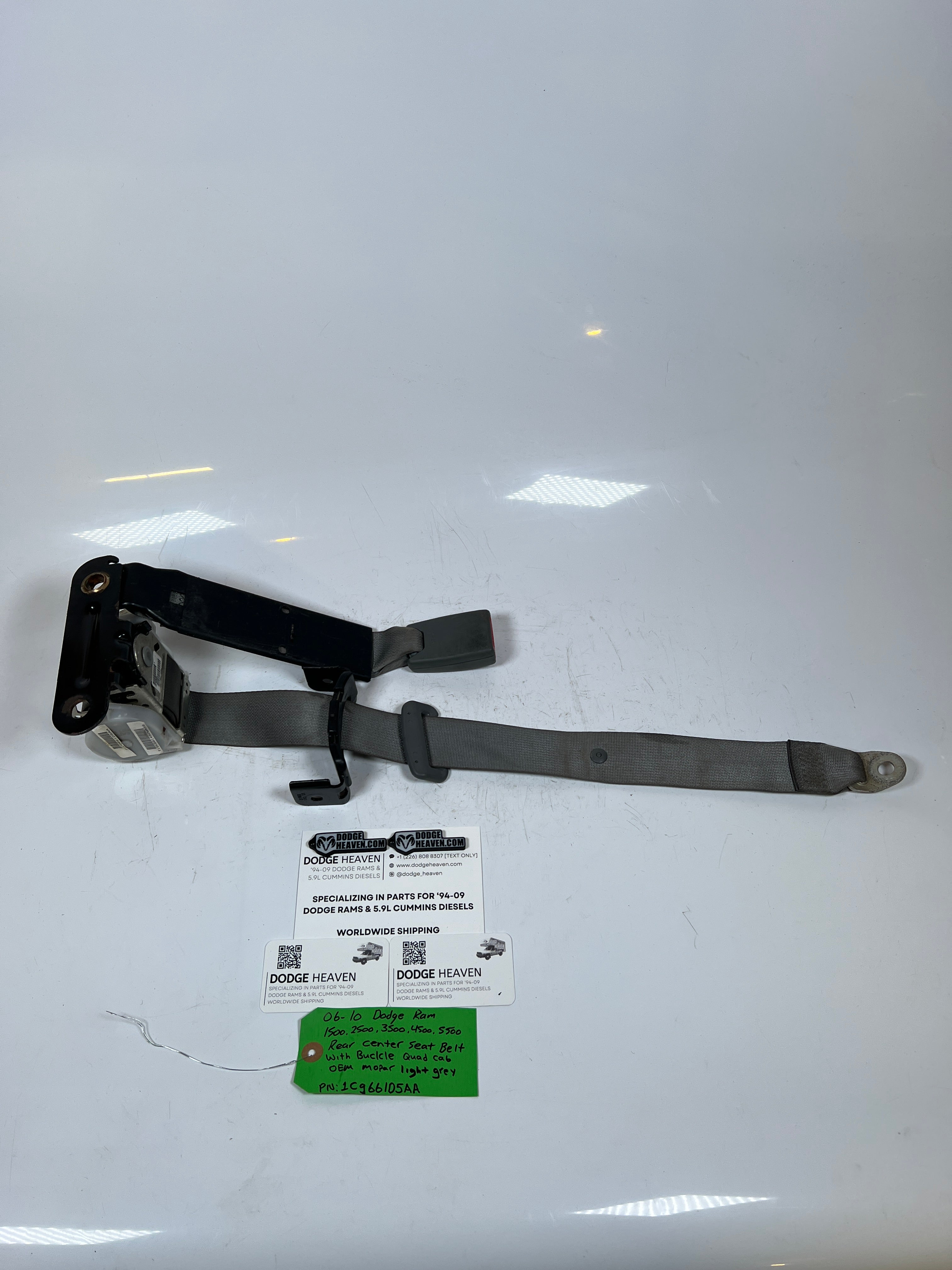 2006-2010 Dodge Ram 1500-5500 Rear Center Seat Belt & Buckle