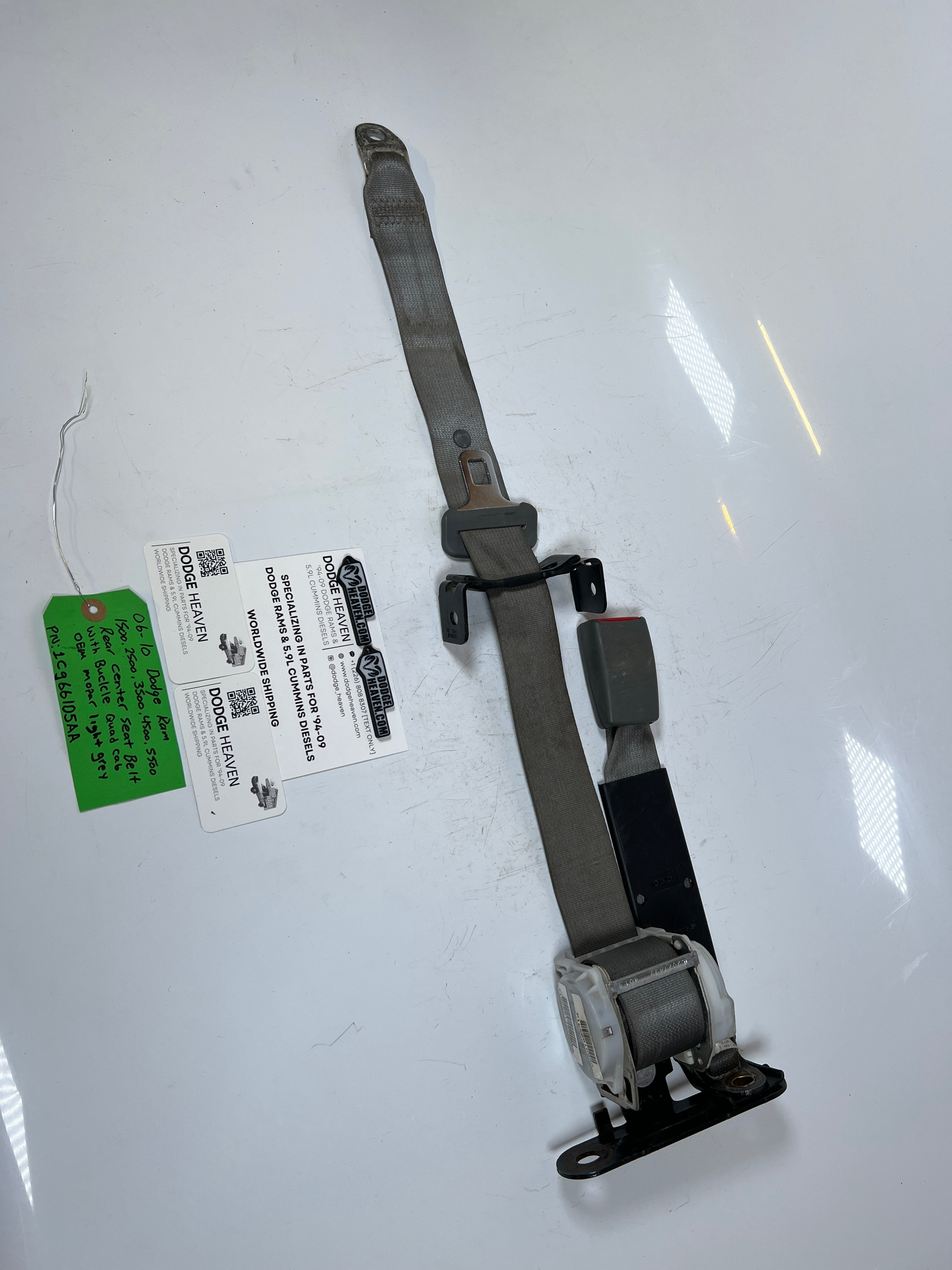 2006-2010 Dodge Ram 1500-5500 Rear Center Seat Belt & Buckle