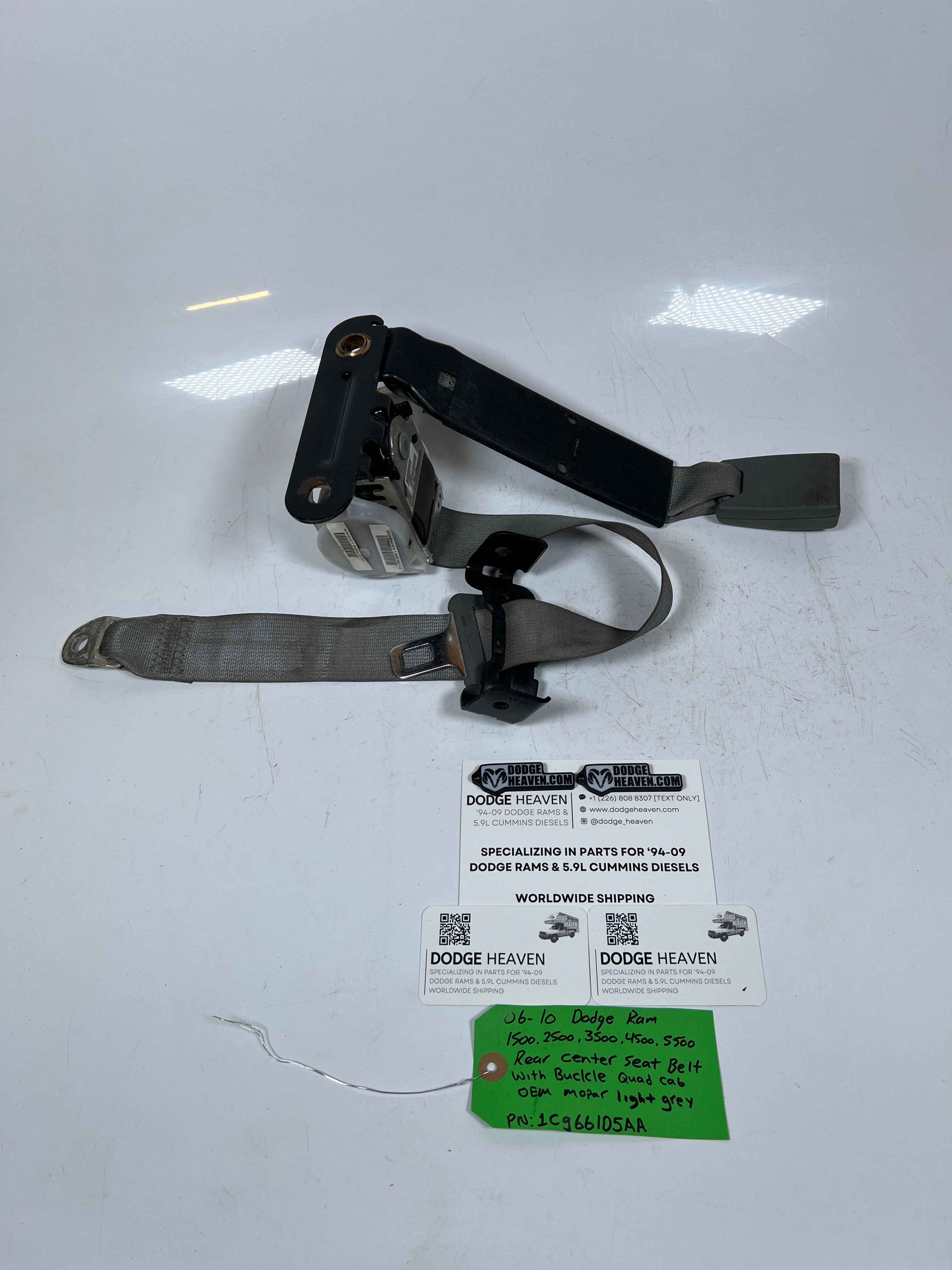 2006-2010 Dodge Ram 1500-5500 Rear Center Seat Belt & Buckle
