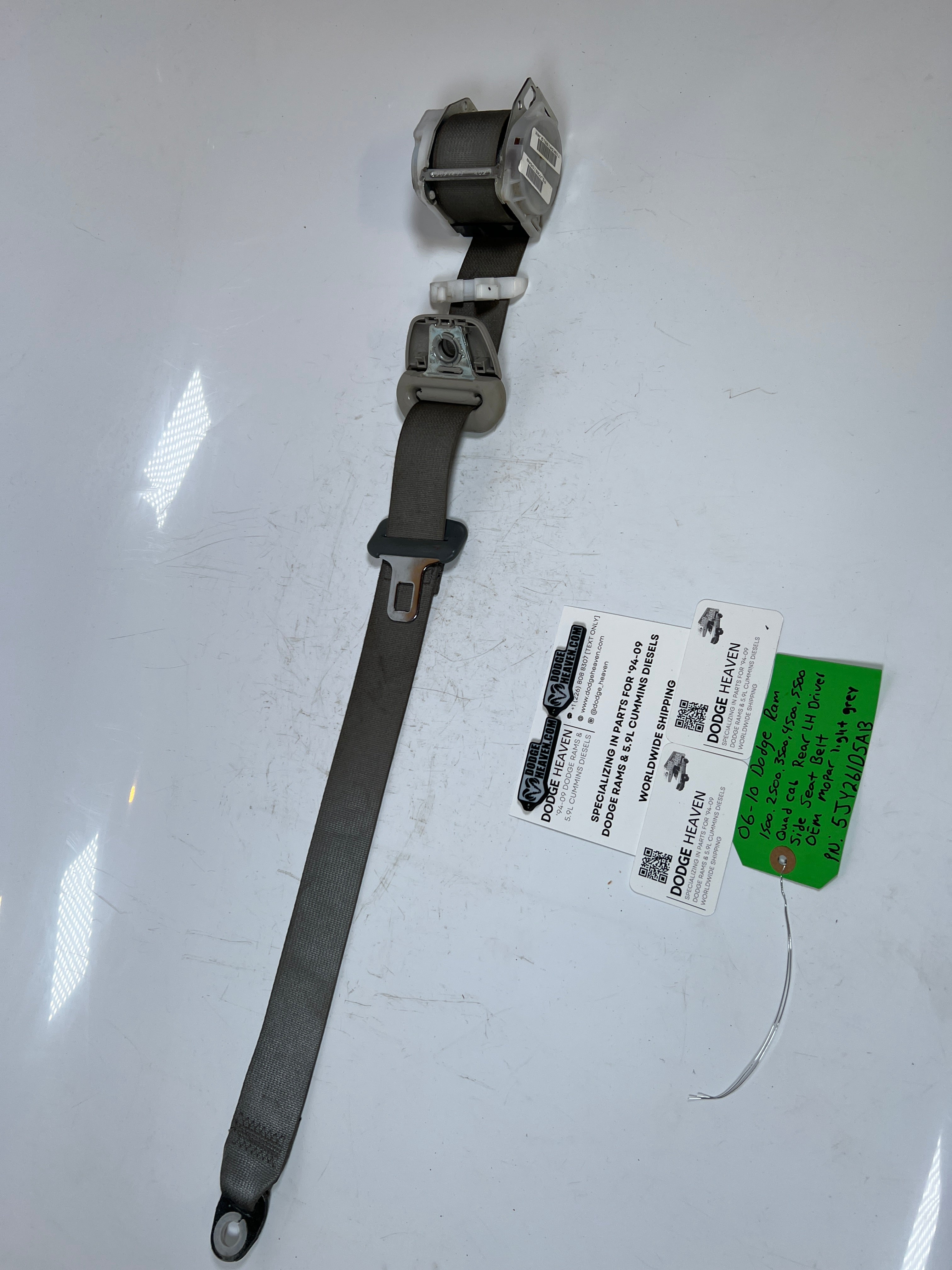 2006-2010 Dodge Ram 1500-5500 Driver Side Rear LH Seat Belt