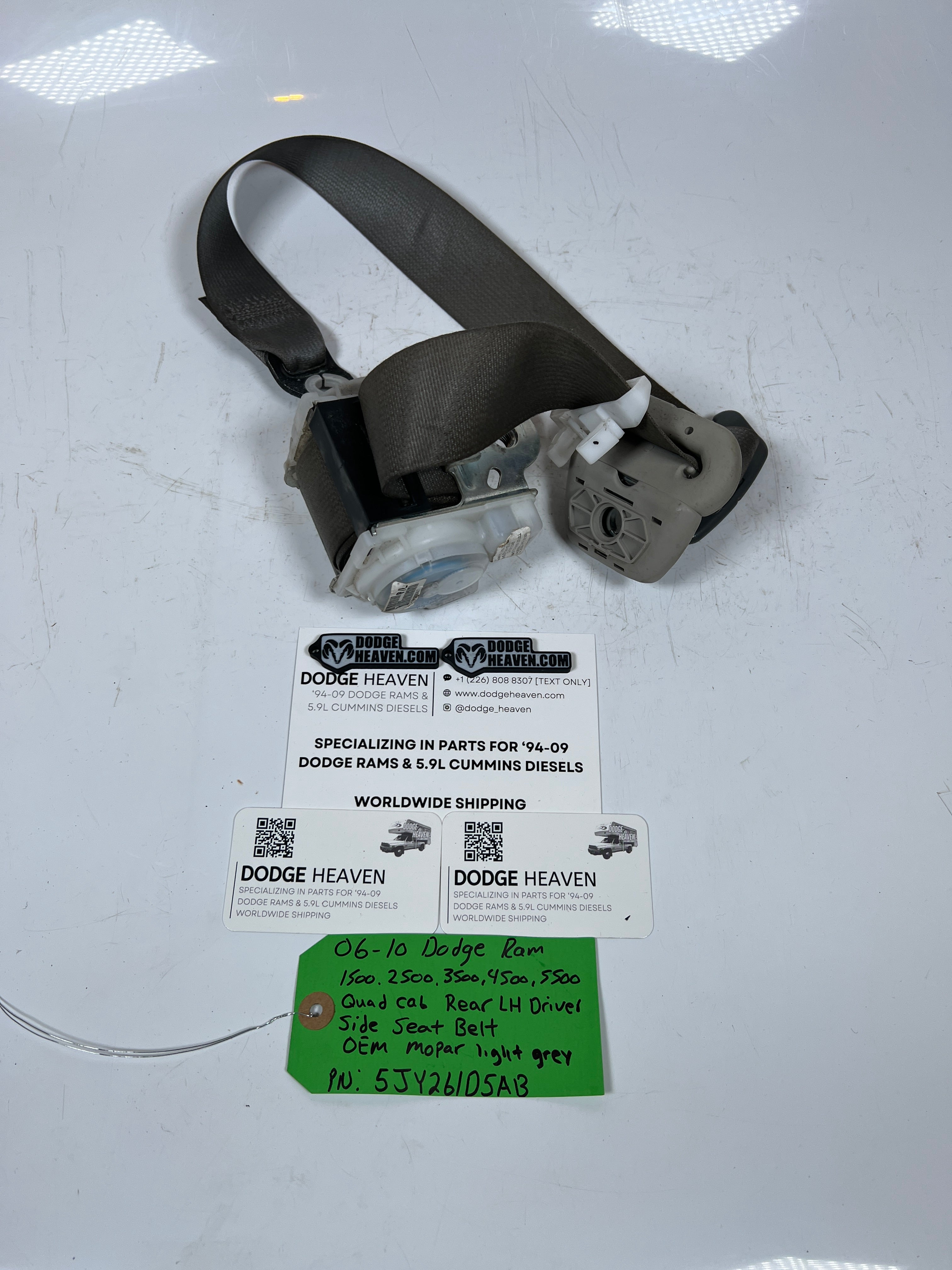 2006-2010 Dodge Ram 1500-5500 Driver Side Rear LH Seat Belt